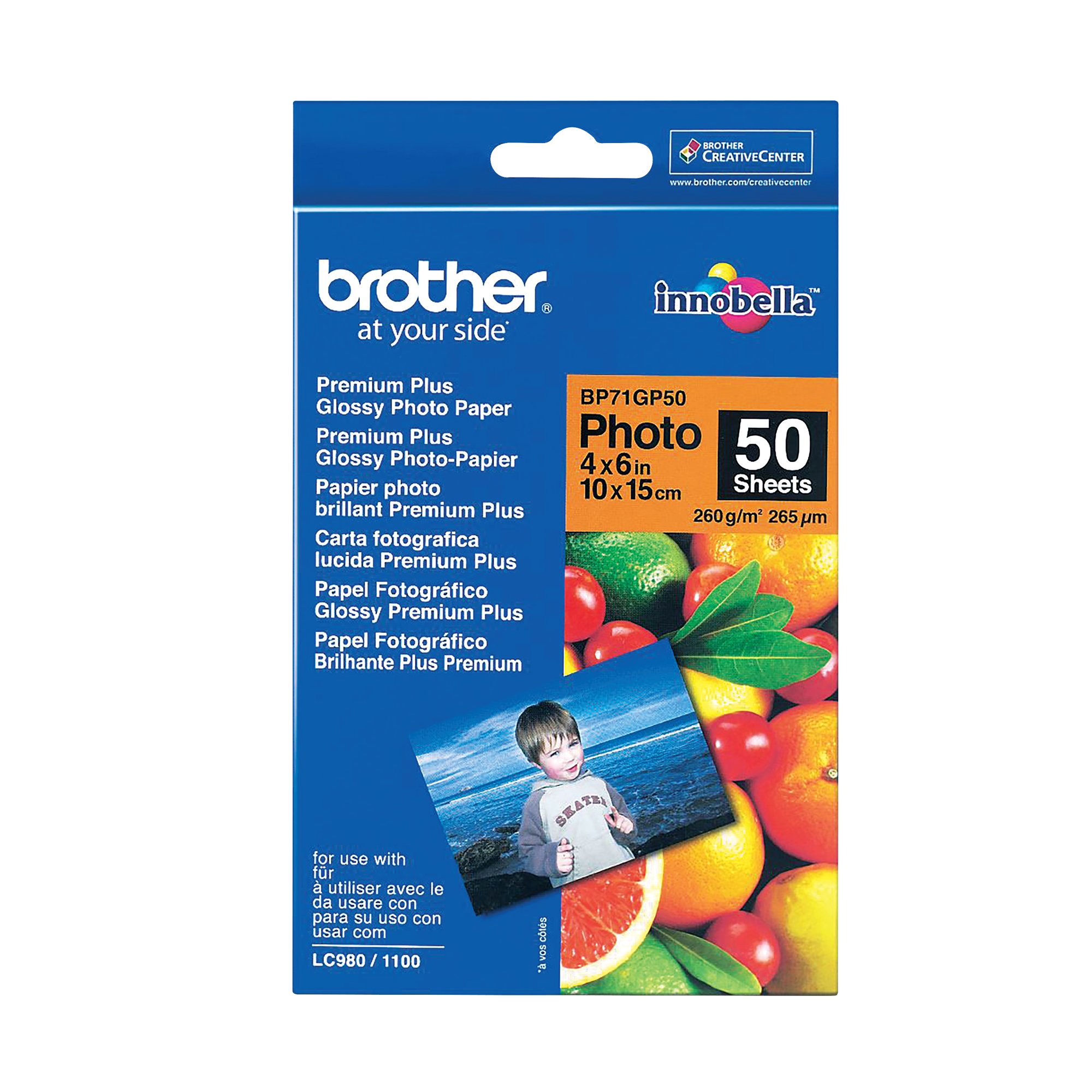 BROTHER BP71 GLOSS PHOTO PAPER 6X4