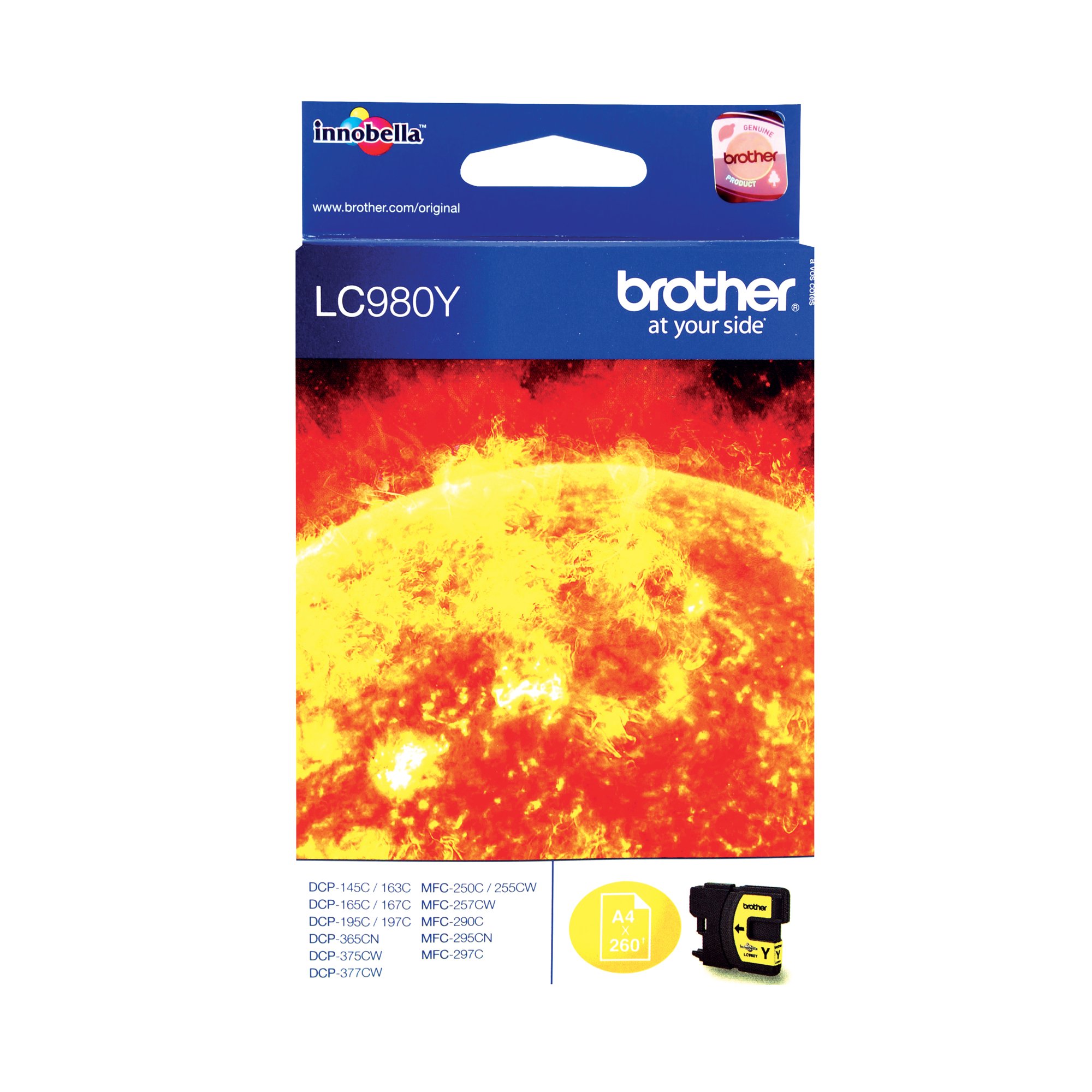 BROTHER LC980Y INK CARTRIDGE YELLOW