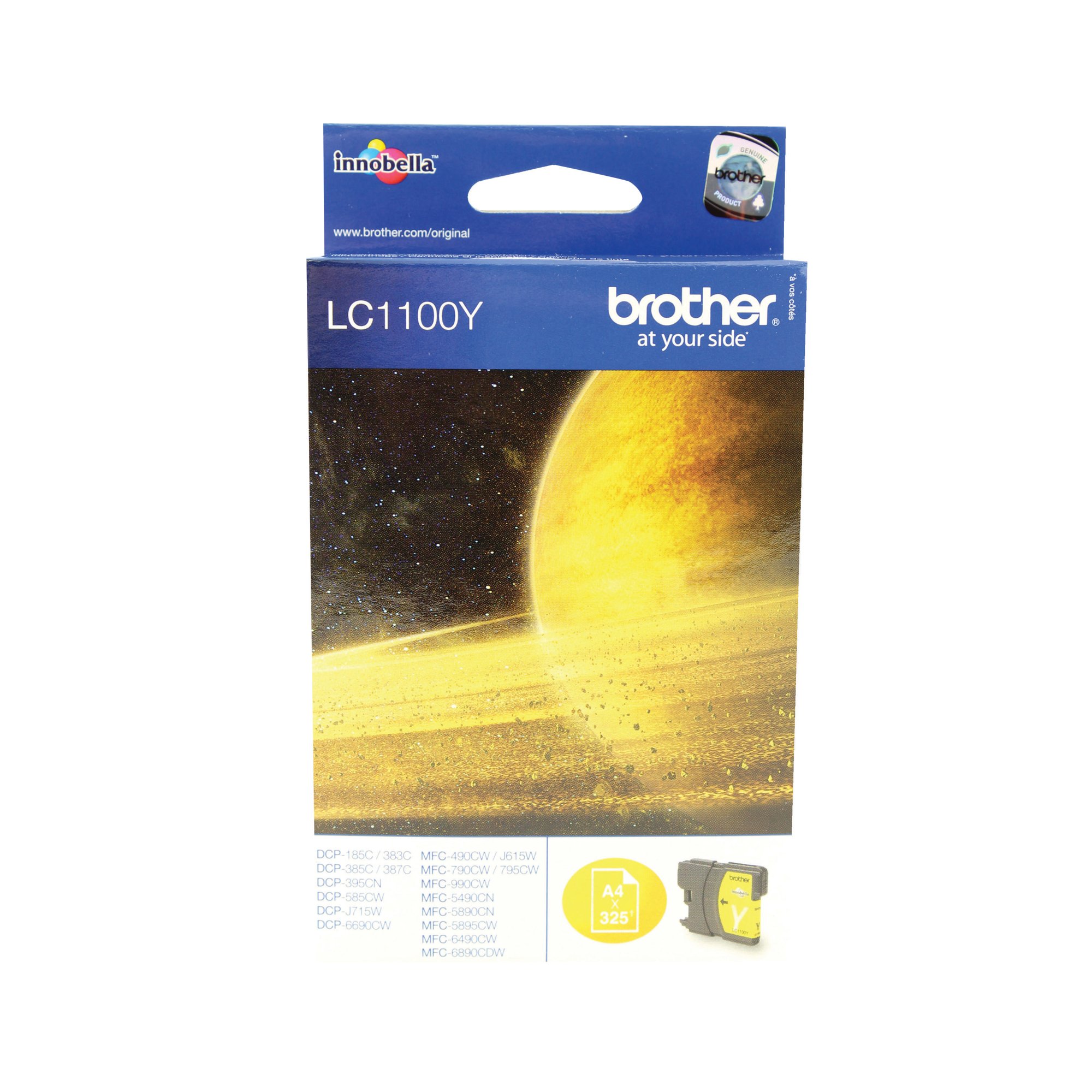 BROTHER LC1100Y INK CARTRIDGE YELLOW