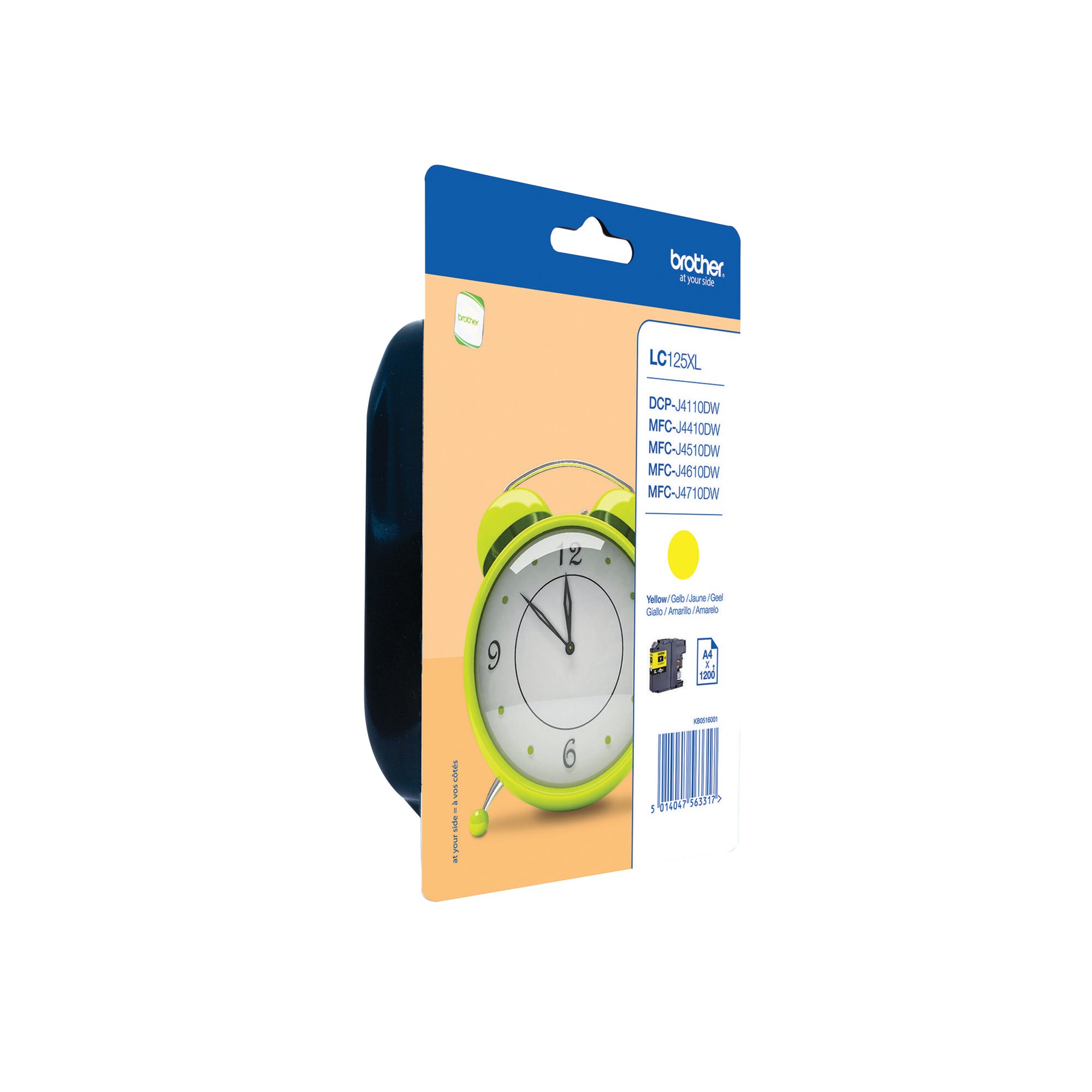 BROTHER LC125XLY INK CART HY YLW