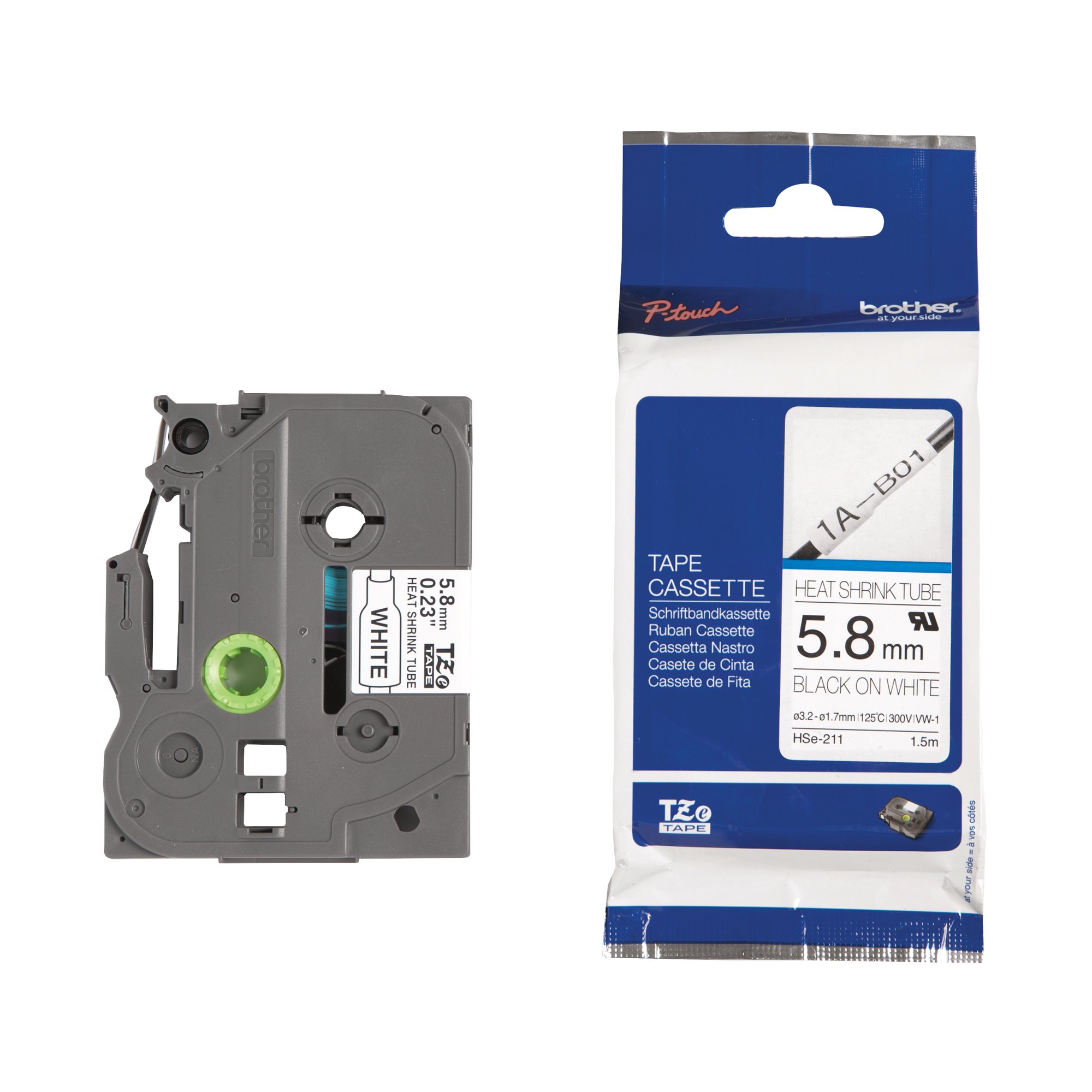 BROTHER HSE TUBE TPE 5.8MM BLK/WHT