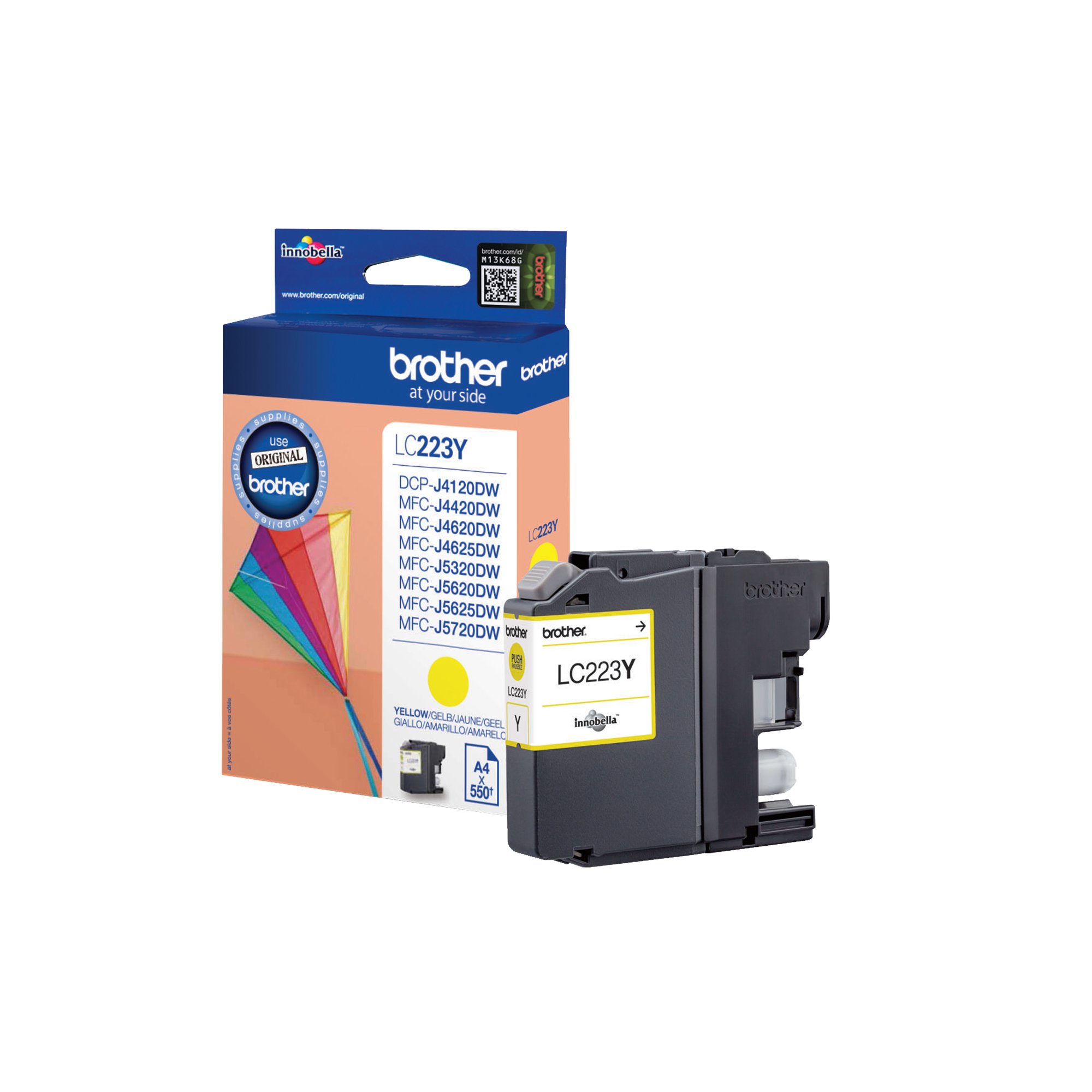 BROTHER LC223Y INK CARTRIDGE YELLOW