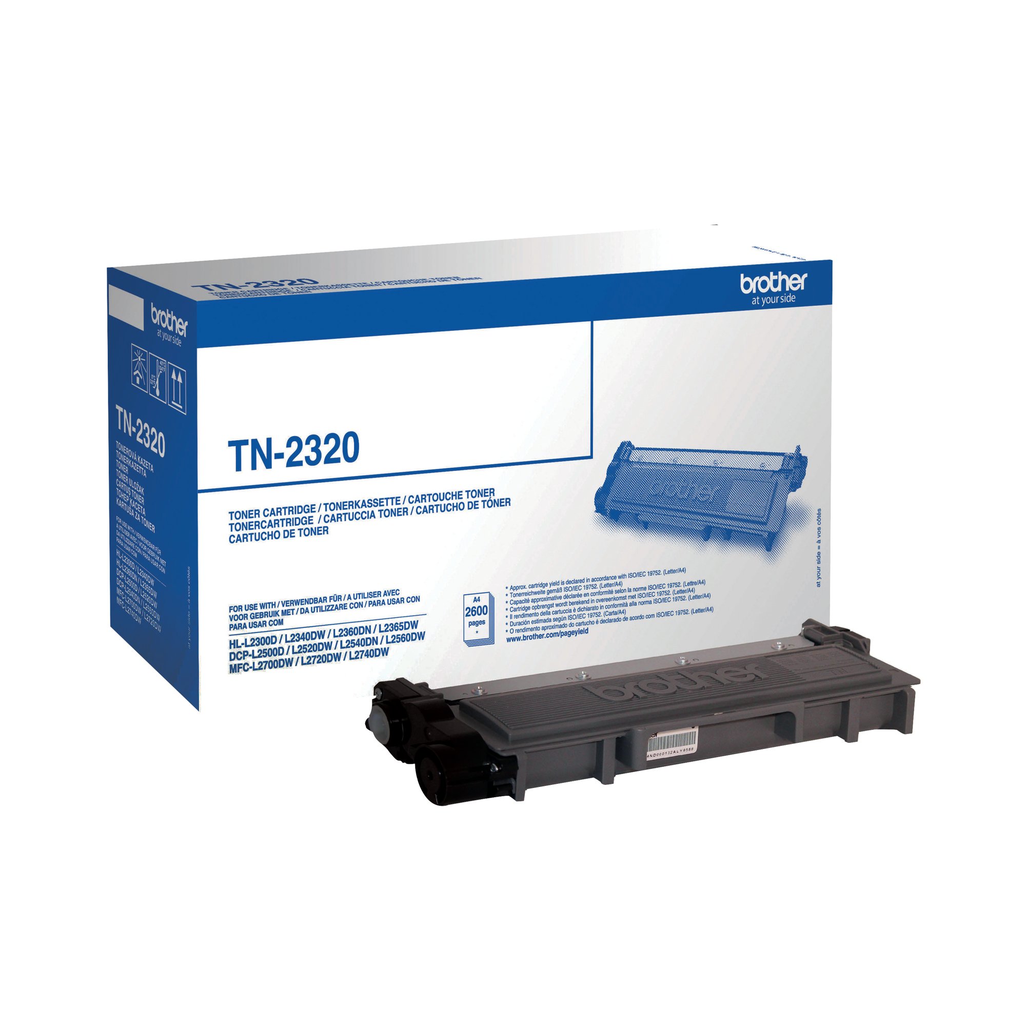 BROTHER TN-2320 TONER CART HY BLACK