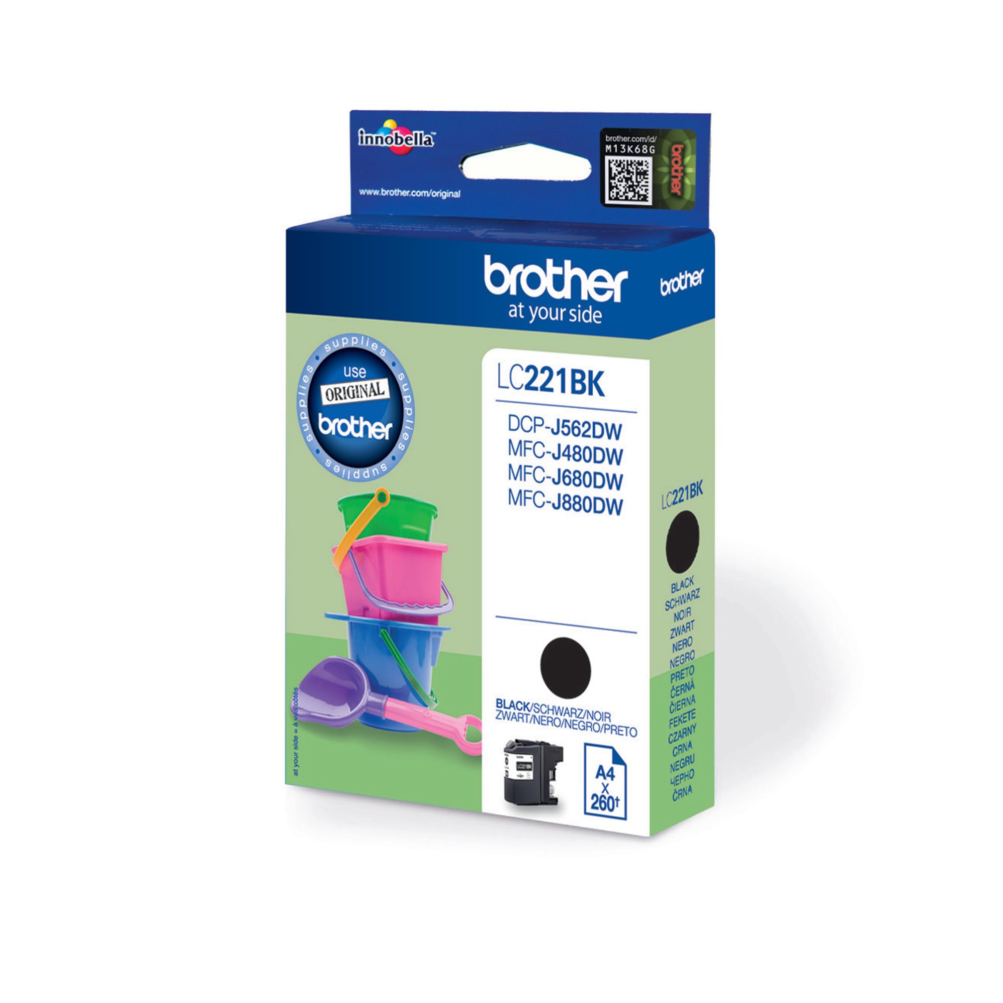 BROTHER LC221BK INK CARTRIDGE BLACK