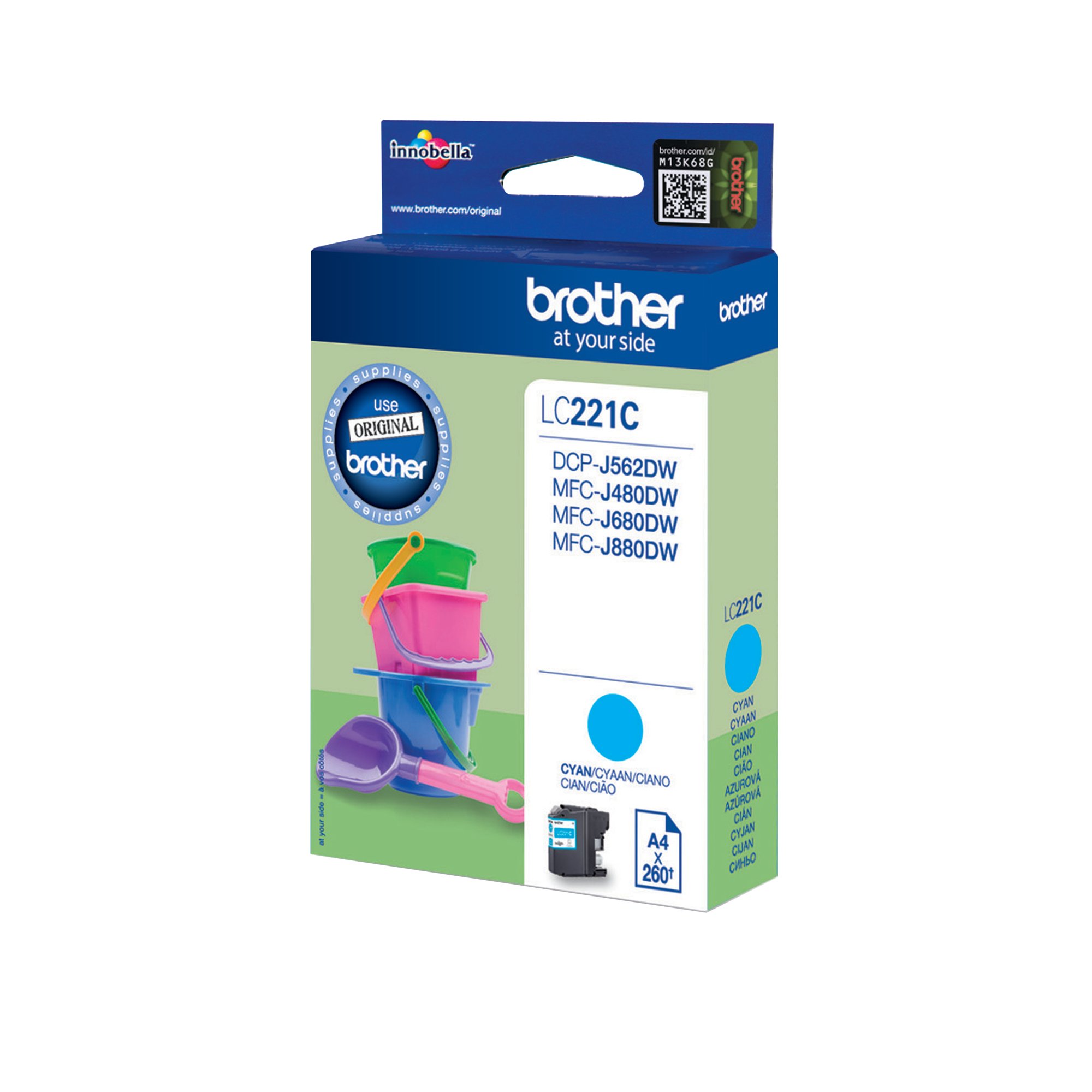 BROTHER LC221C INK CARTRIDGE CYAN