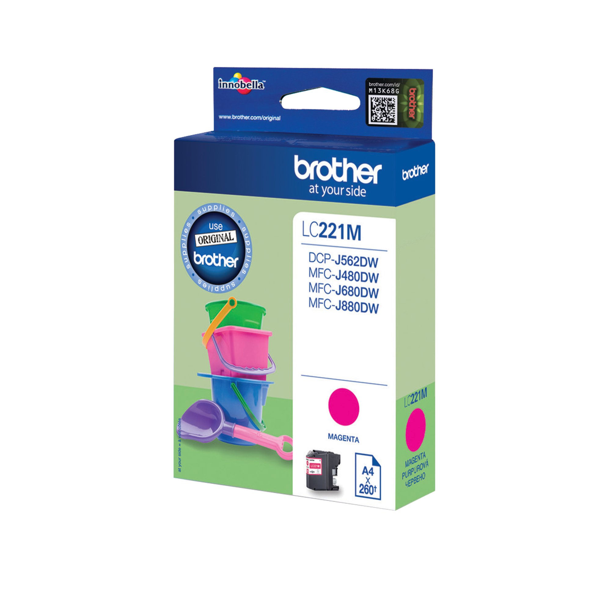BROTHER LC221M INK CARTRIDGE MAGENTA