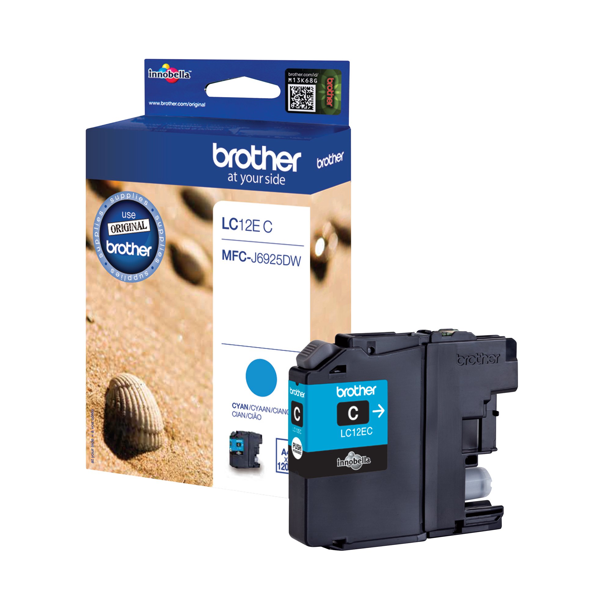 BROTHER LC12EC INK CARTRIDGE CYAN