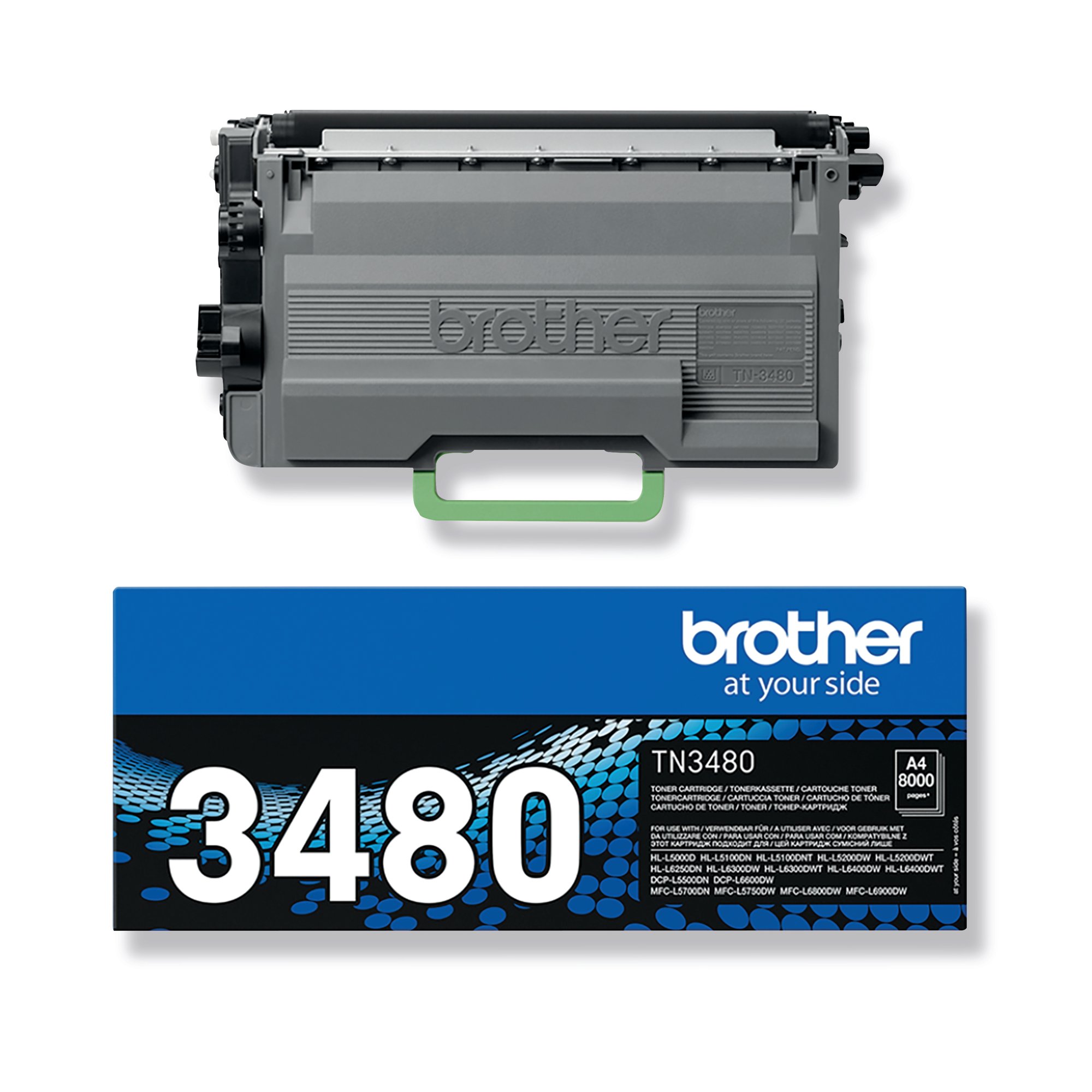BROTHER TN-3480 TONER CART HY BLACK