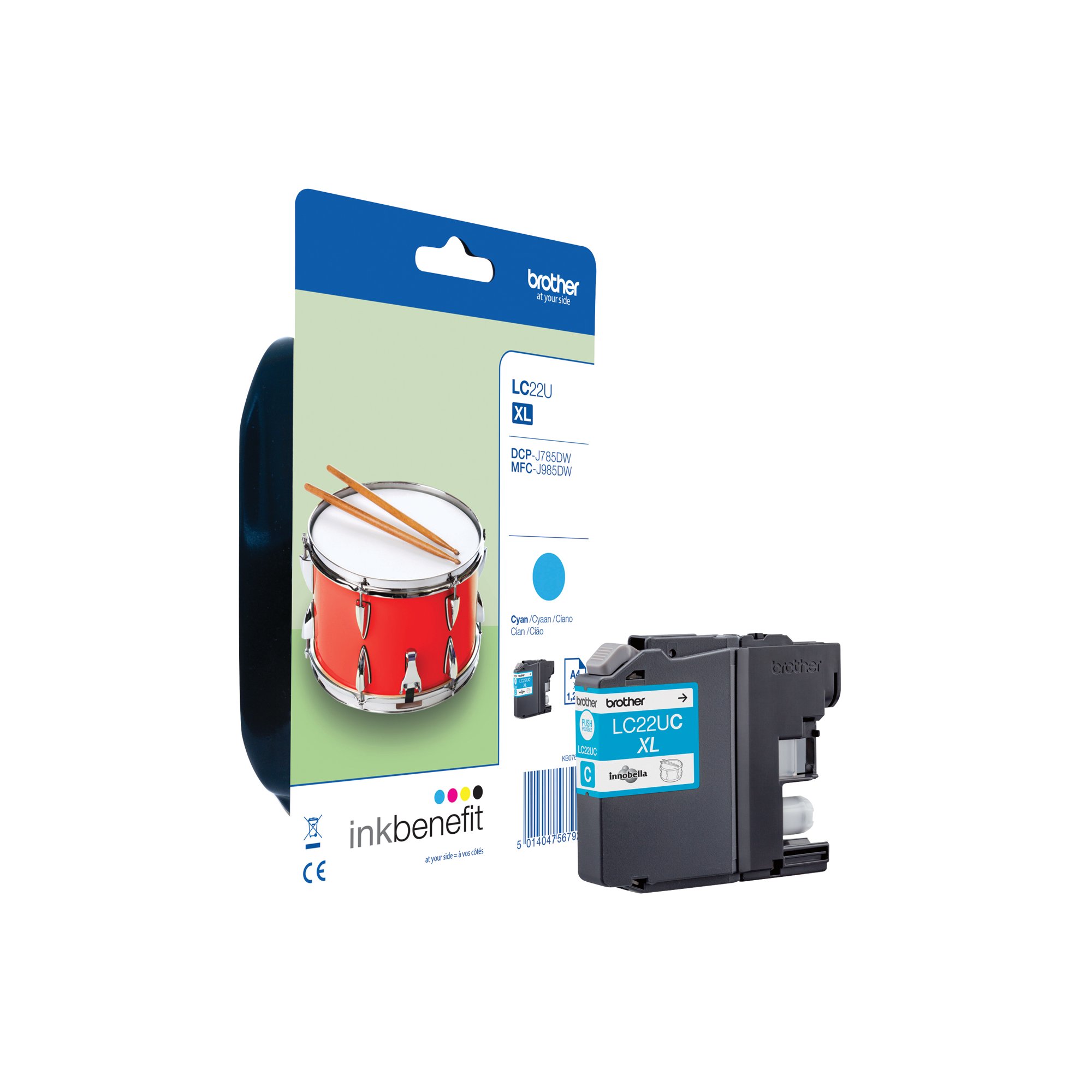 BROTHER LC22UC INK CARTRIDGE CYAN