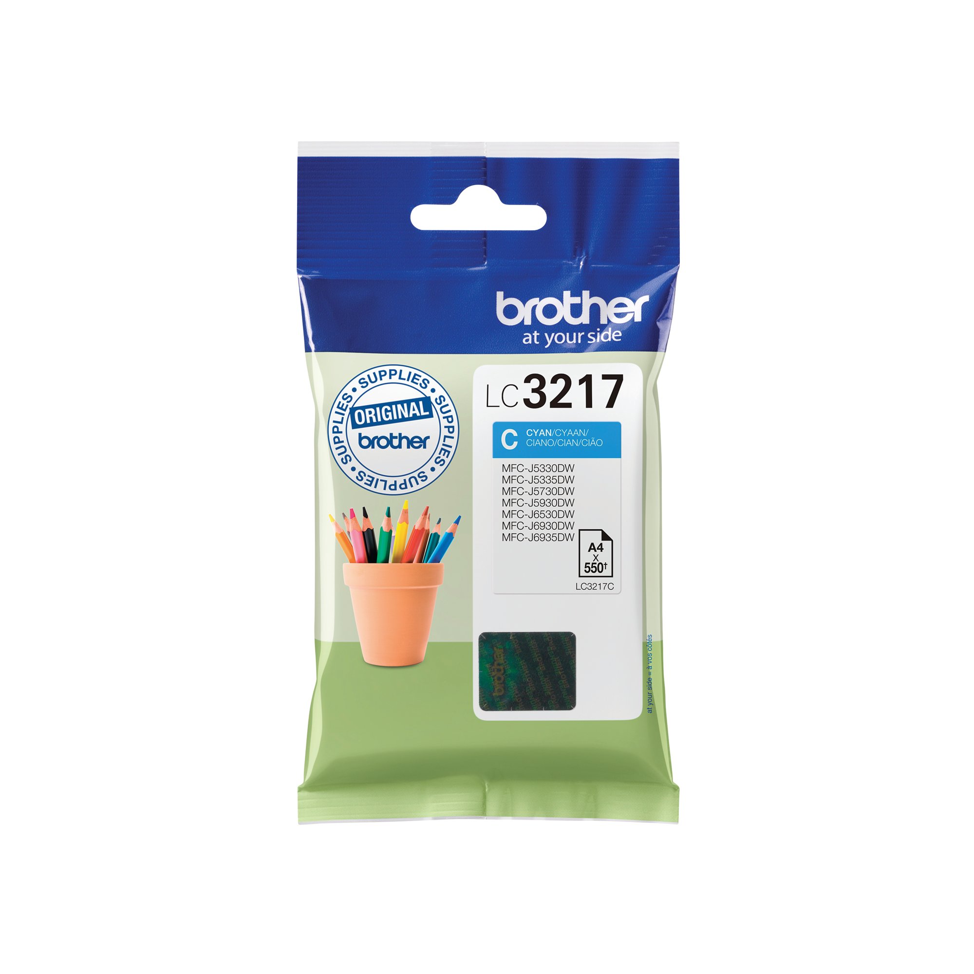 BROTHER LC3217C INK CARTRIDGE CYAN