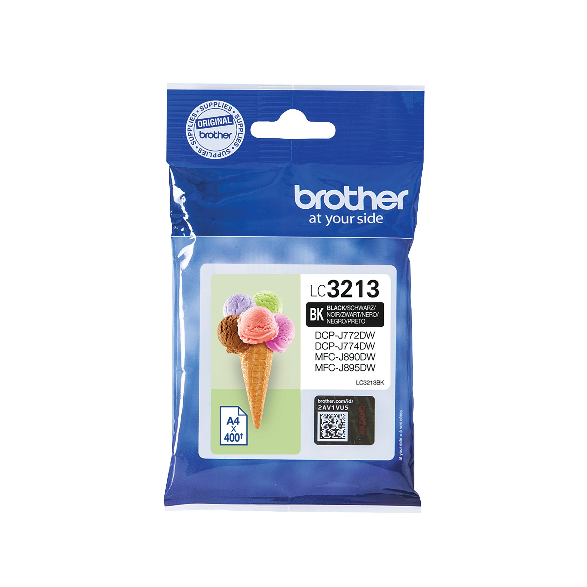 BROTHER LC3213BK INK CART HY BLACK