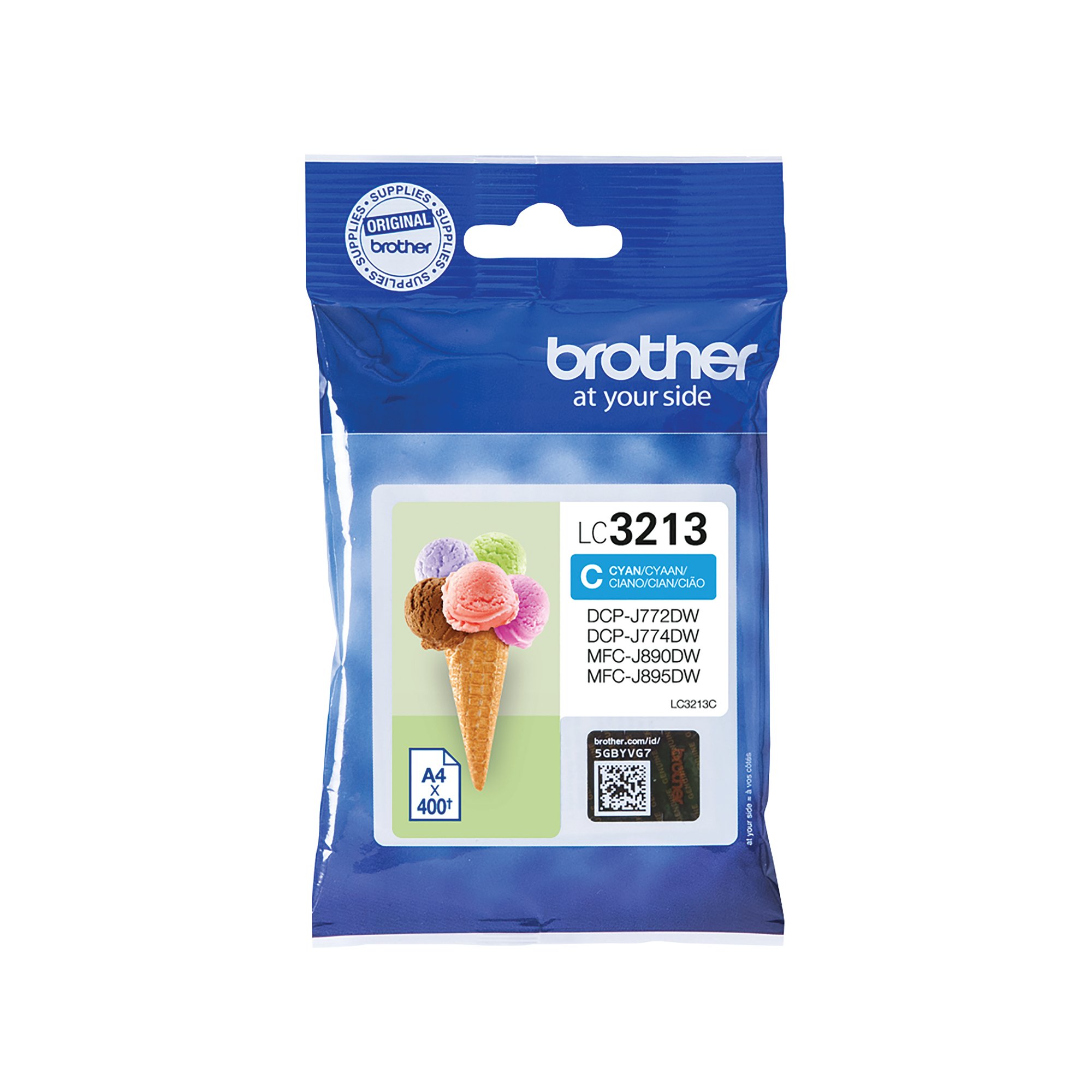 BROTHER LC3213C INK CART HY CYAN
