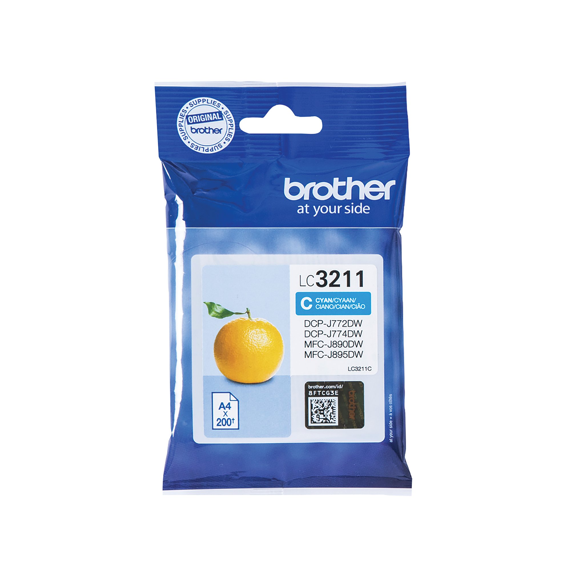 BROTHER LC3211C INK CARTRIDGE CYAN