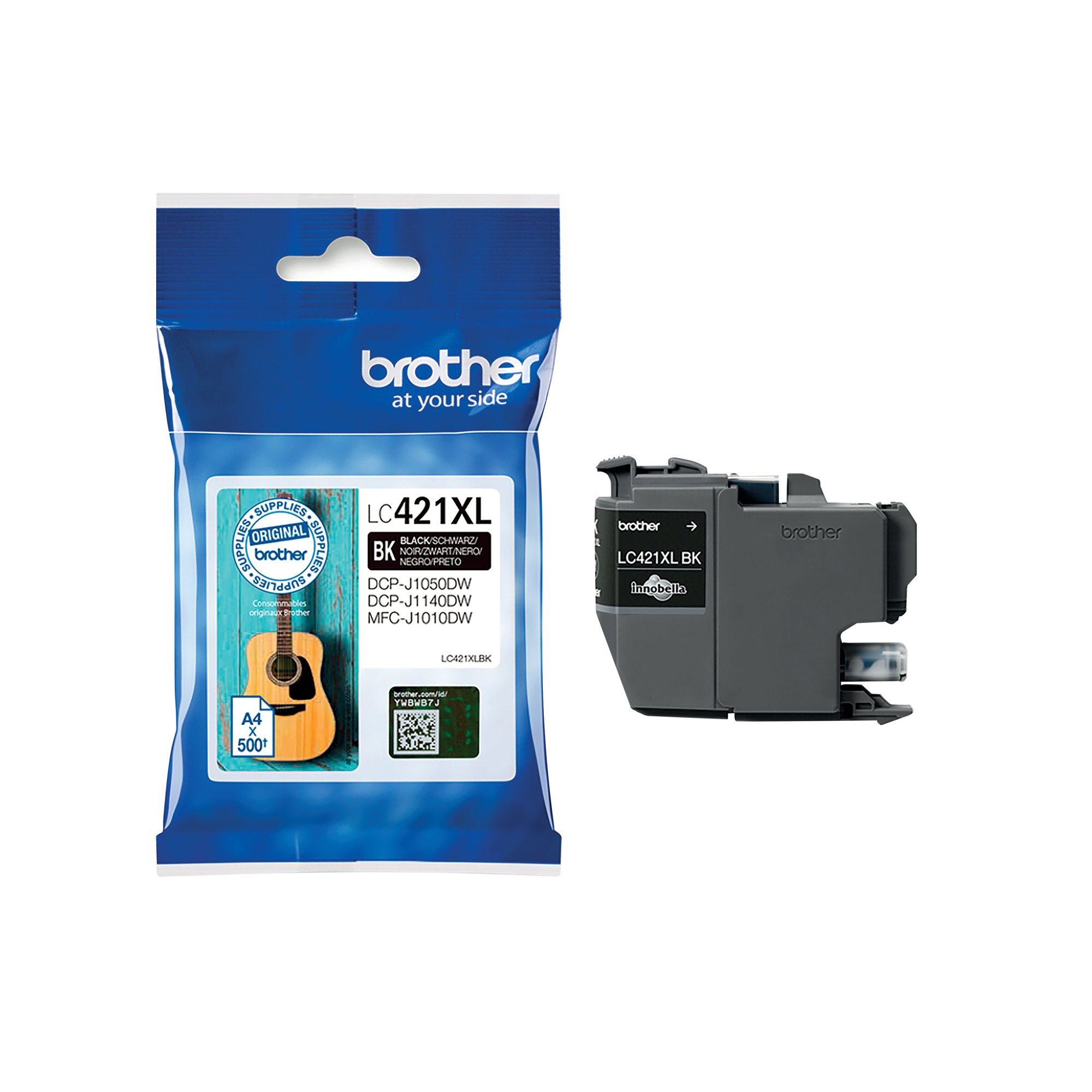 BROTHER LC421XLBK INK CART HY BLK