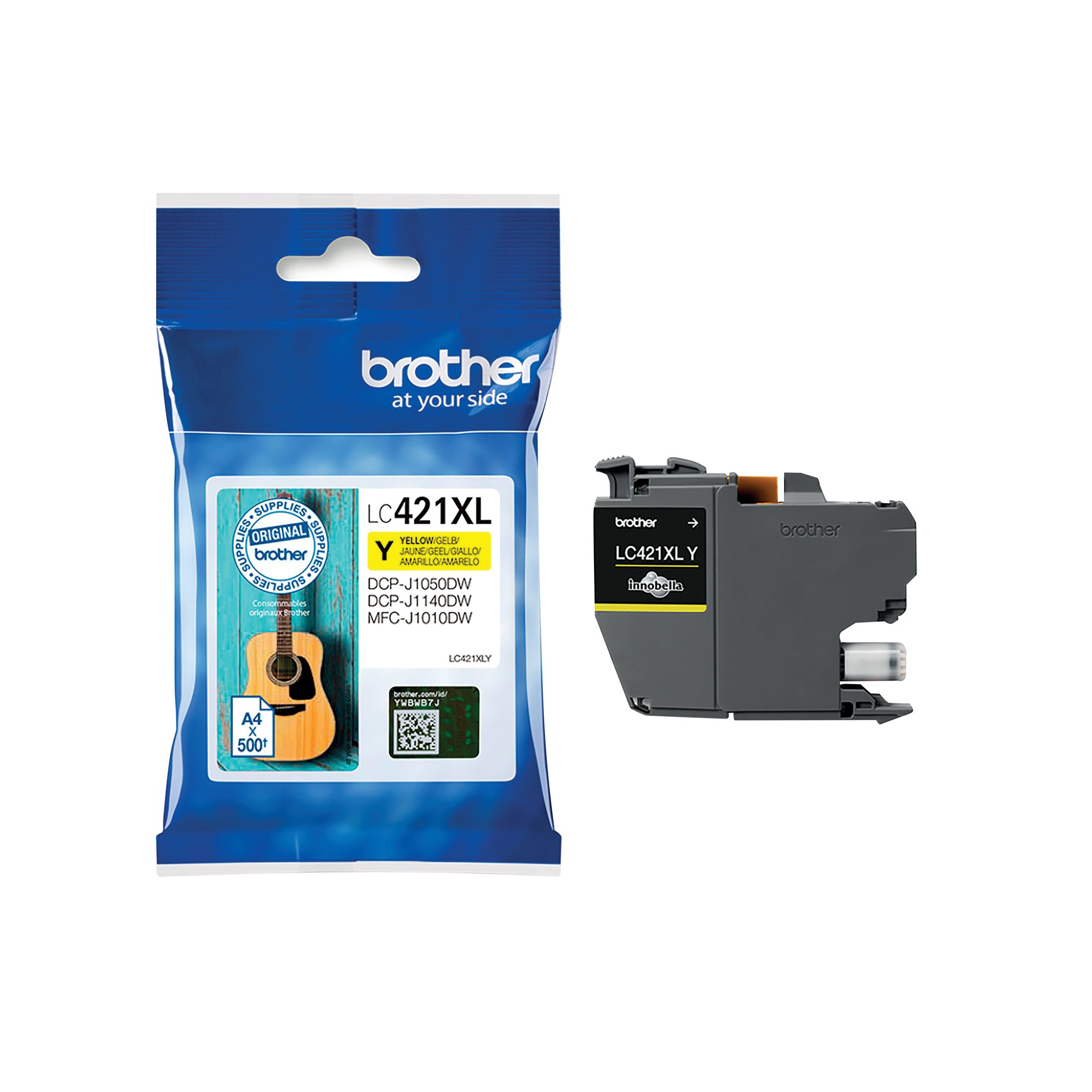 BROTHER LC421XLY INK CART HY YLW