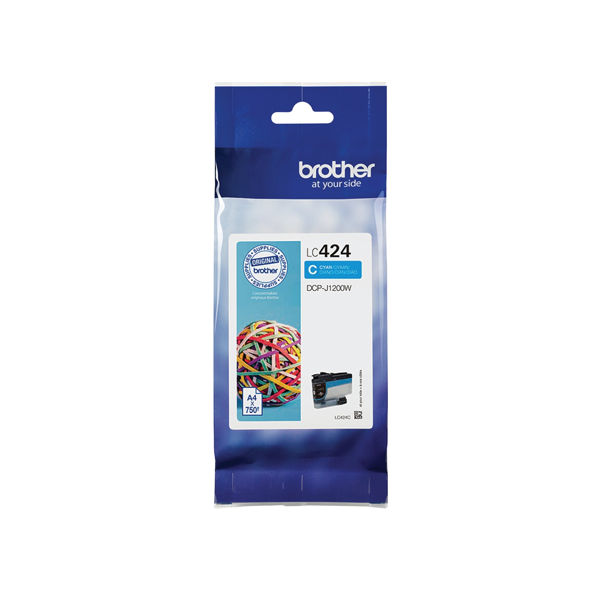 BROTHER LC424C INK CARTRIDGE CYAN