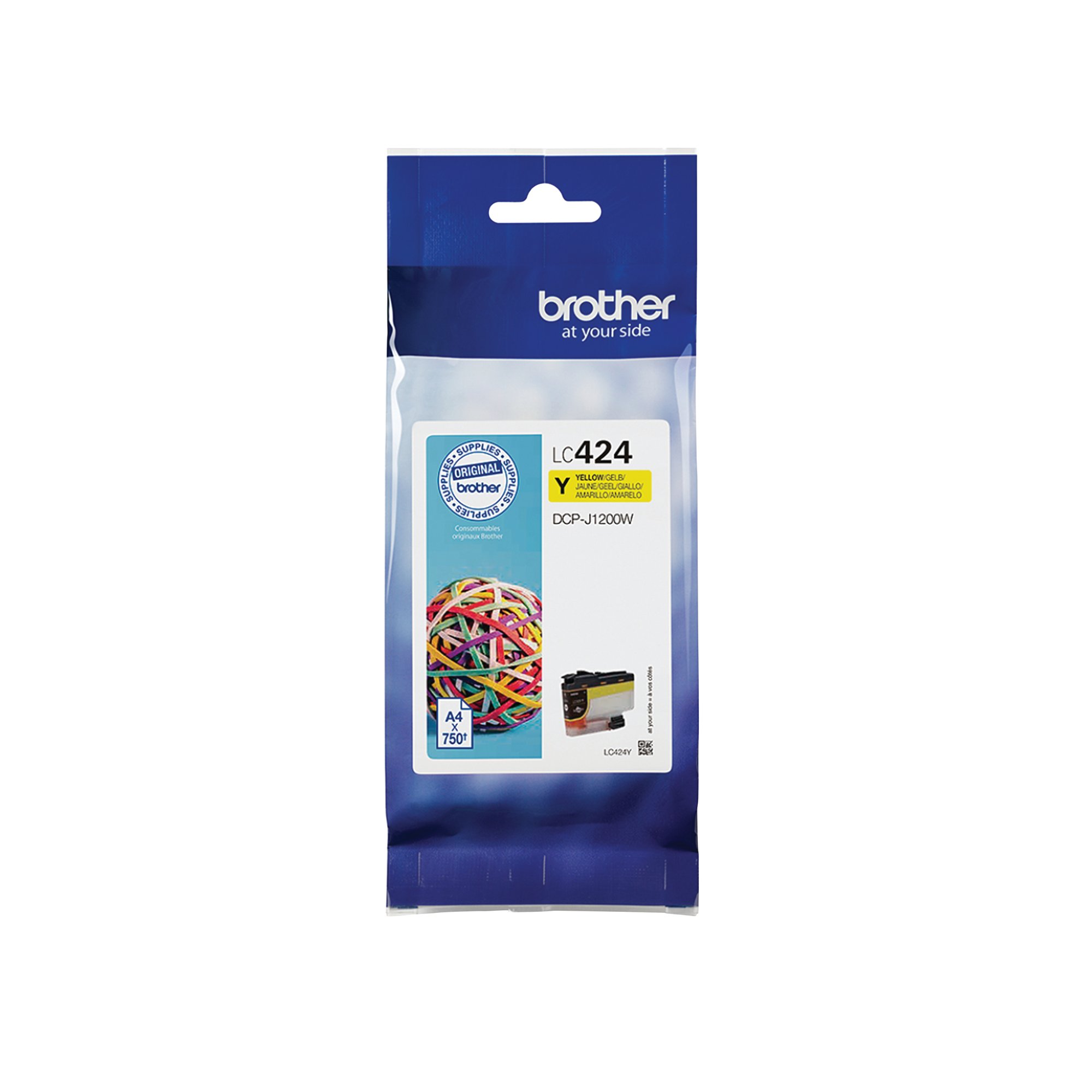 BROTHER LC424Y INK CARTRIDGE YELLOW