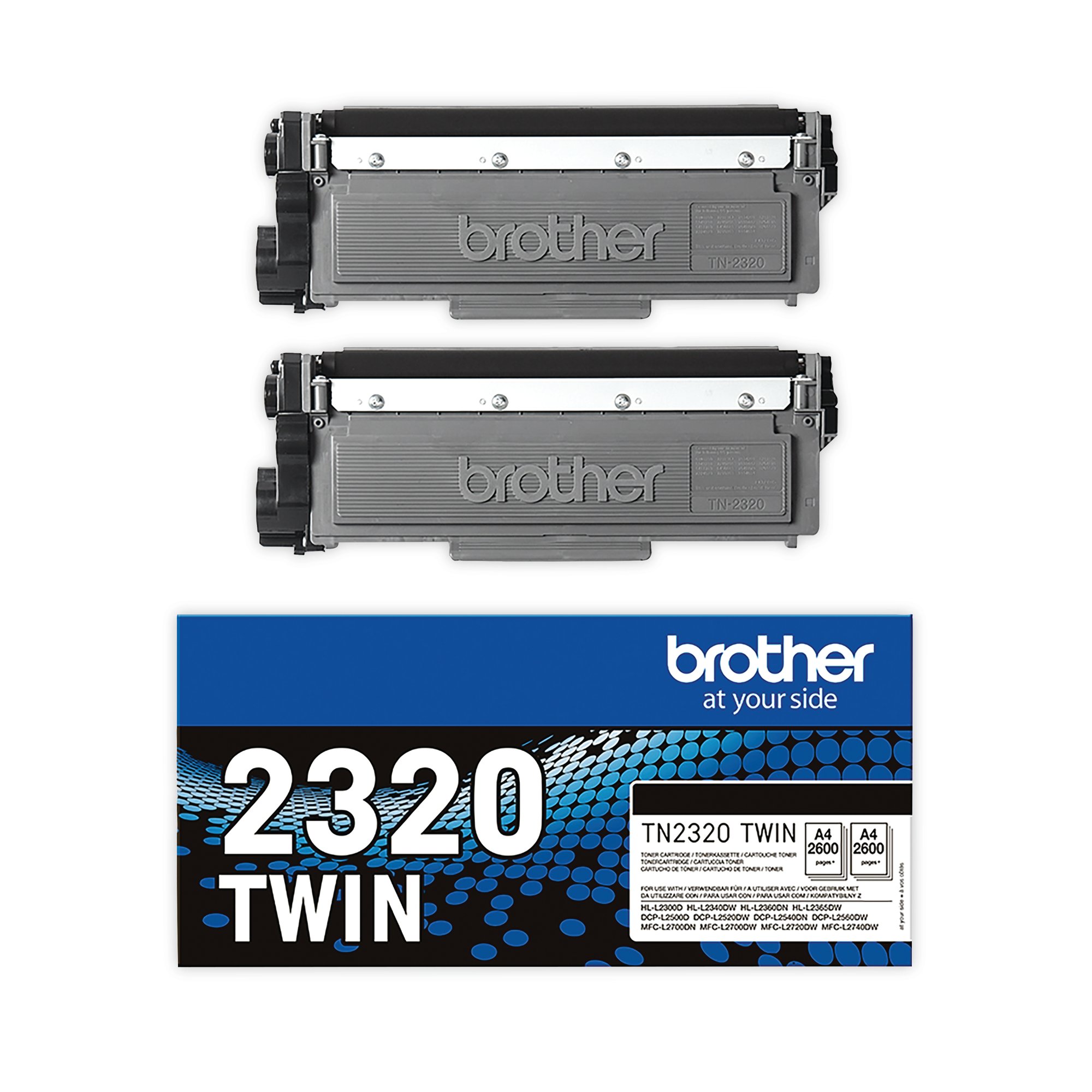 BROTHER TN-2320TWIN TNR TWNPK HY BLK