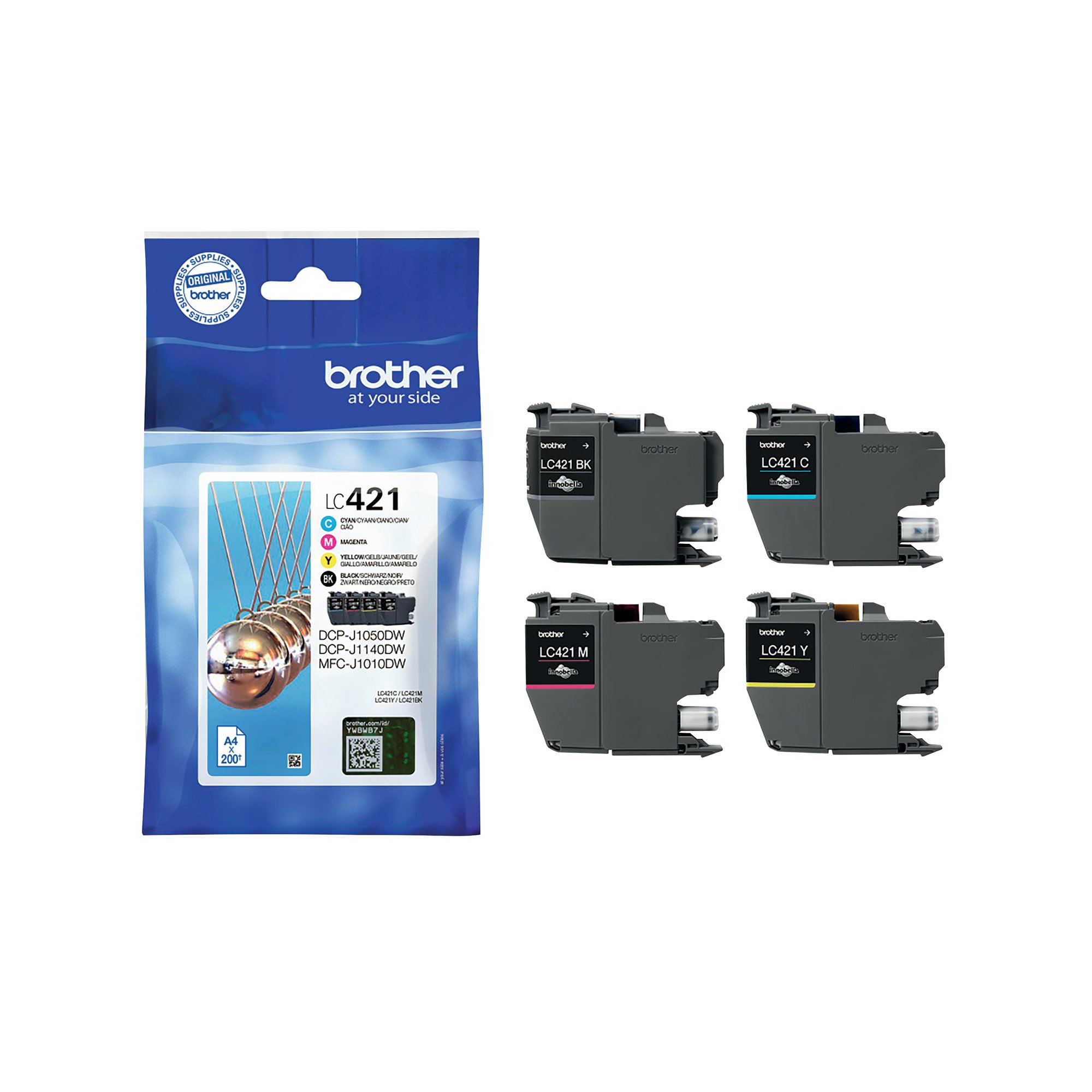 BROTHER LC421 INK CARTRIDGE CMY