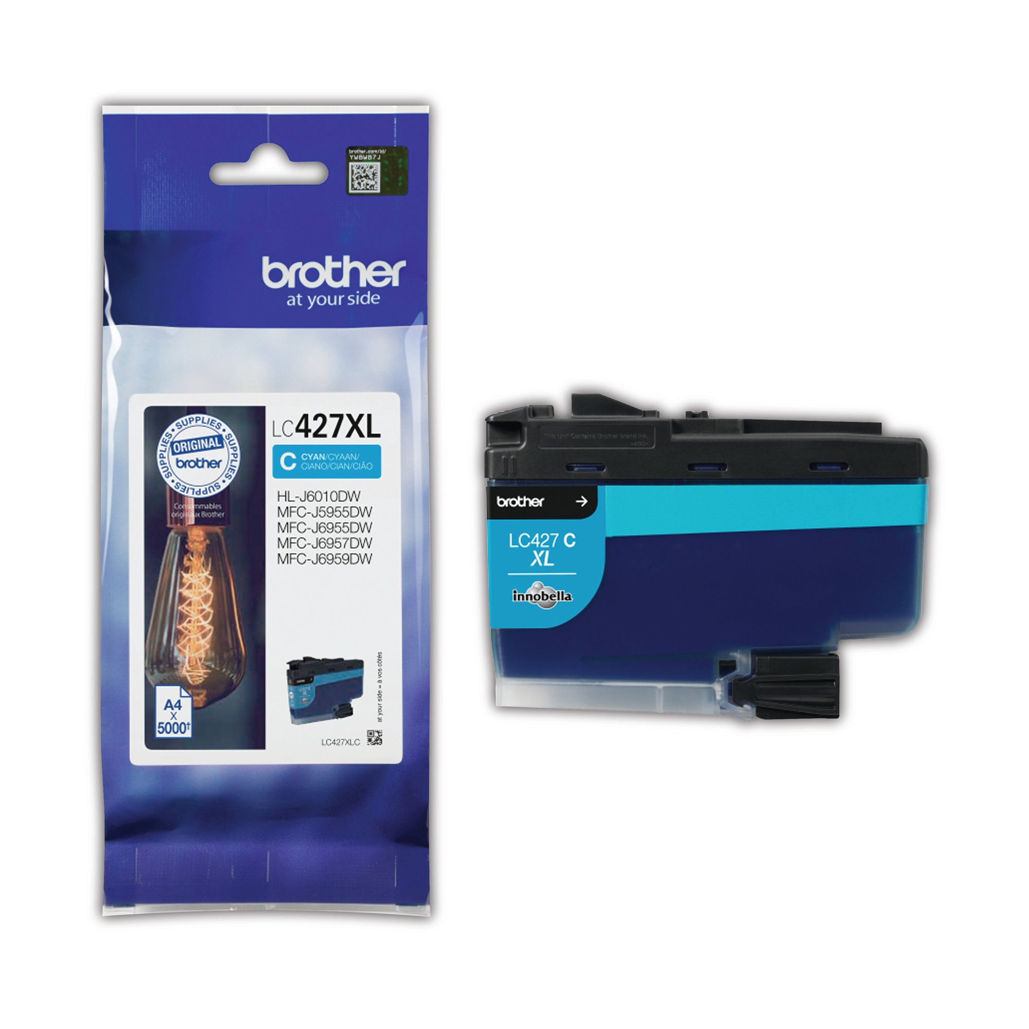 BROTHER LC427XLC INK CART HY CYAN