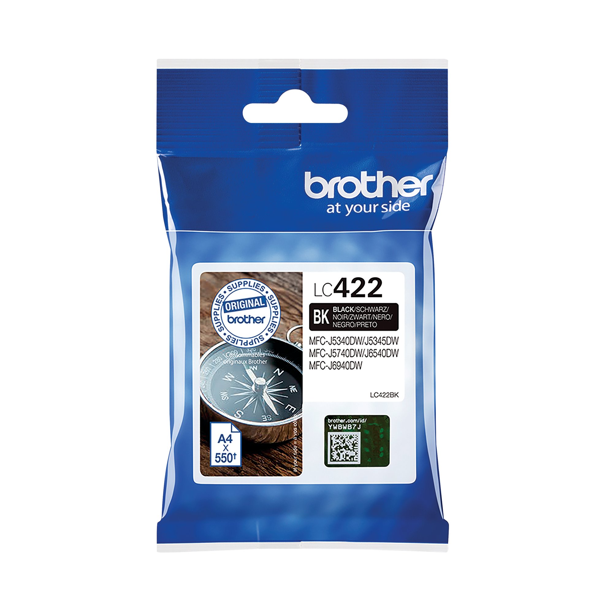 BROTHER LC422BK INK CARTRIDGE BLACK