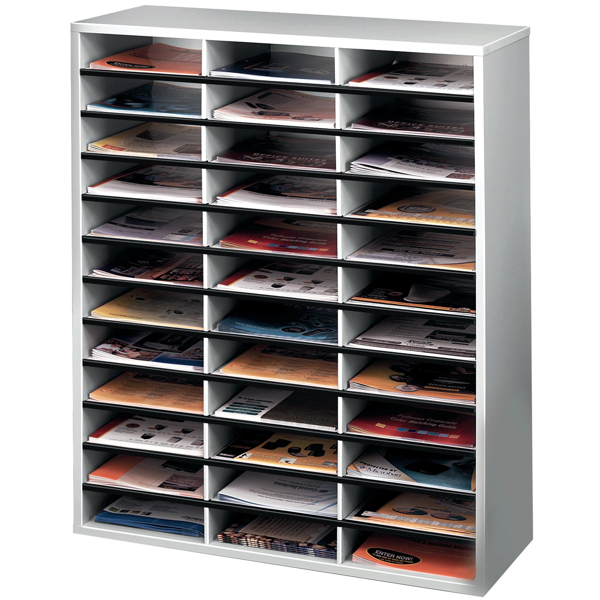 LITERATURE SORTER A4 36 CMPN GREY