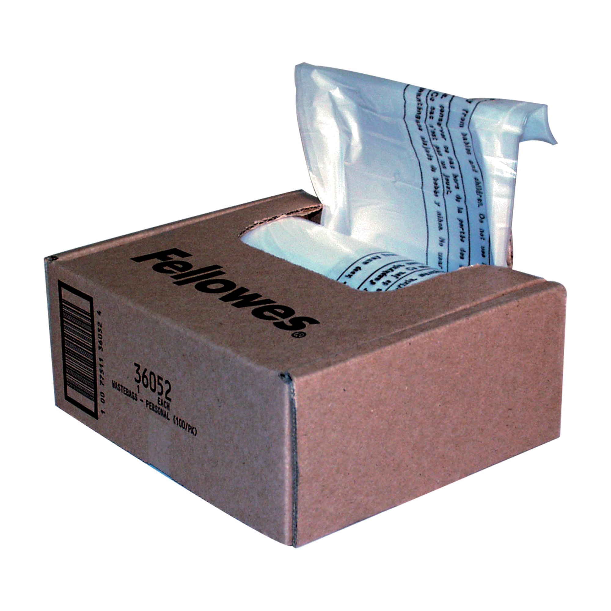 FELLOWES SHREDDER BAGS 28L PK100