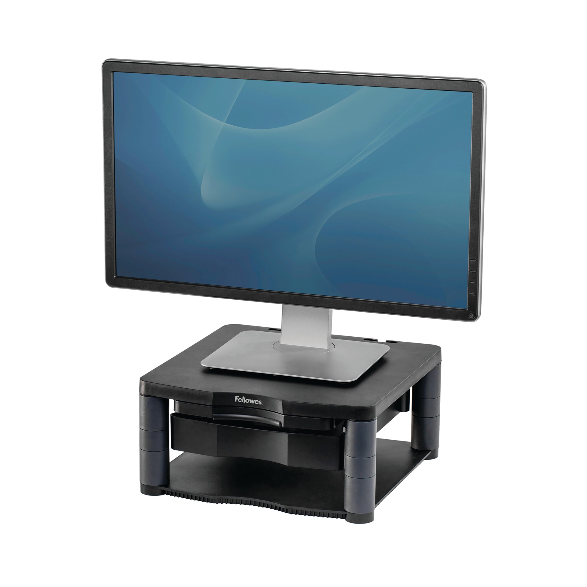 FELLOWES PREM MON STAND+ GRAPHITE