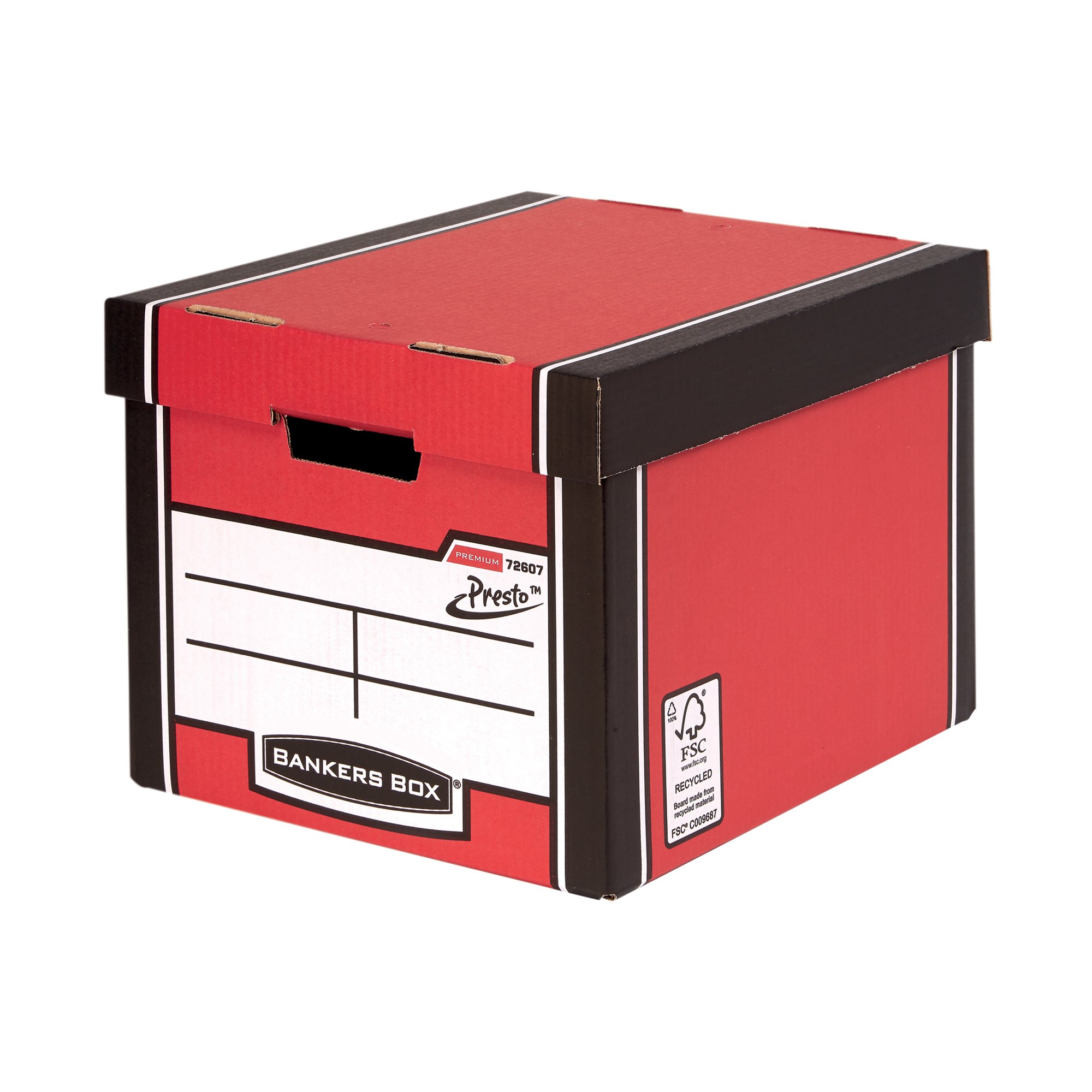 PREMIUM TALL STORAGE BOX RED PK5