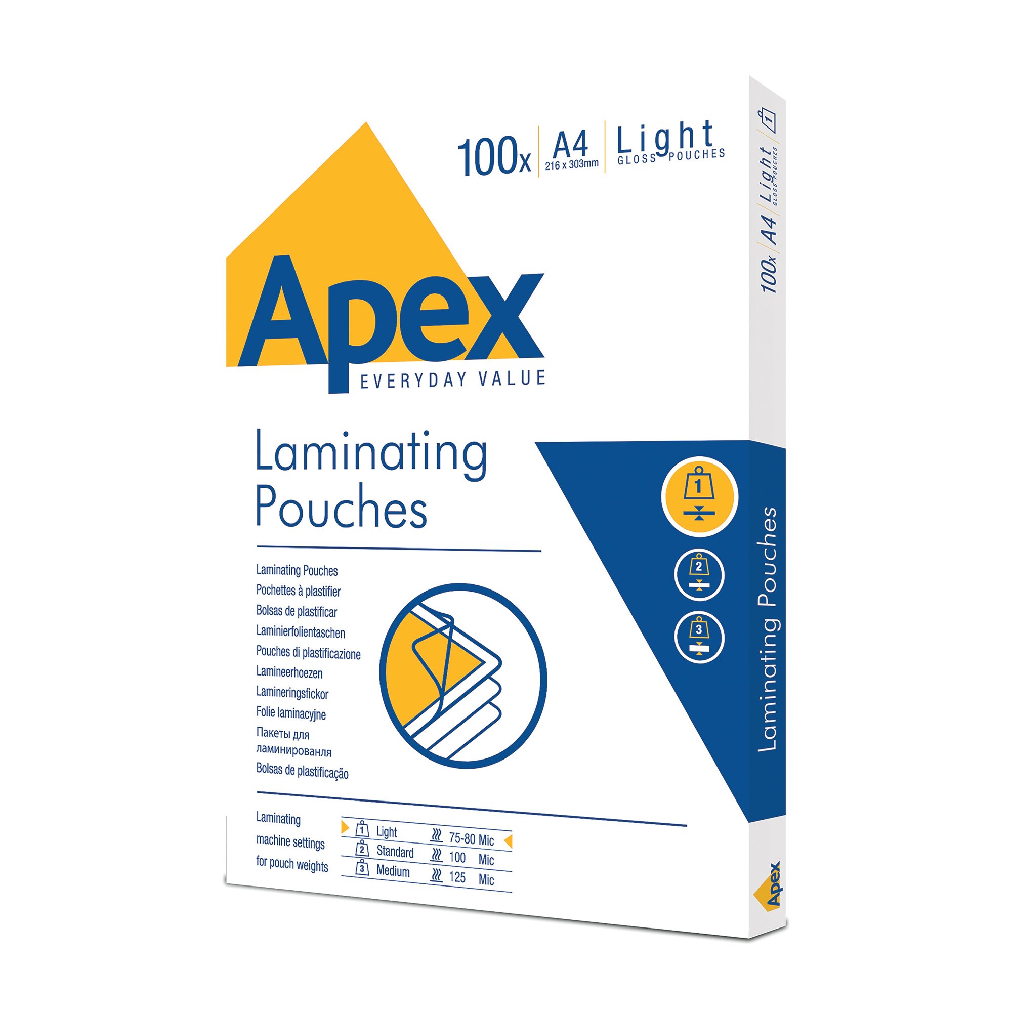 APEX A4 LDUT LAMINATING POUCH PK100