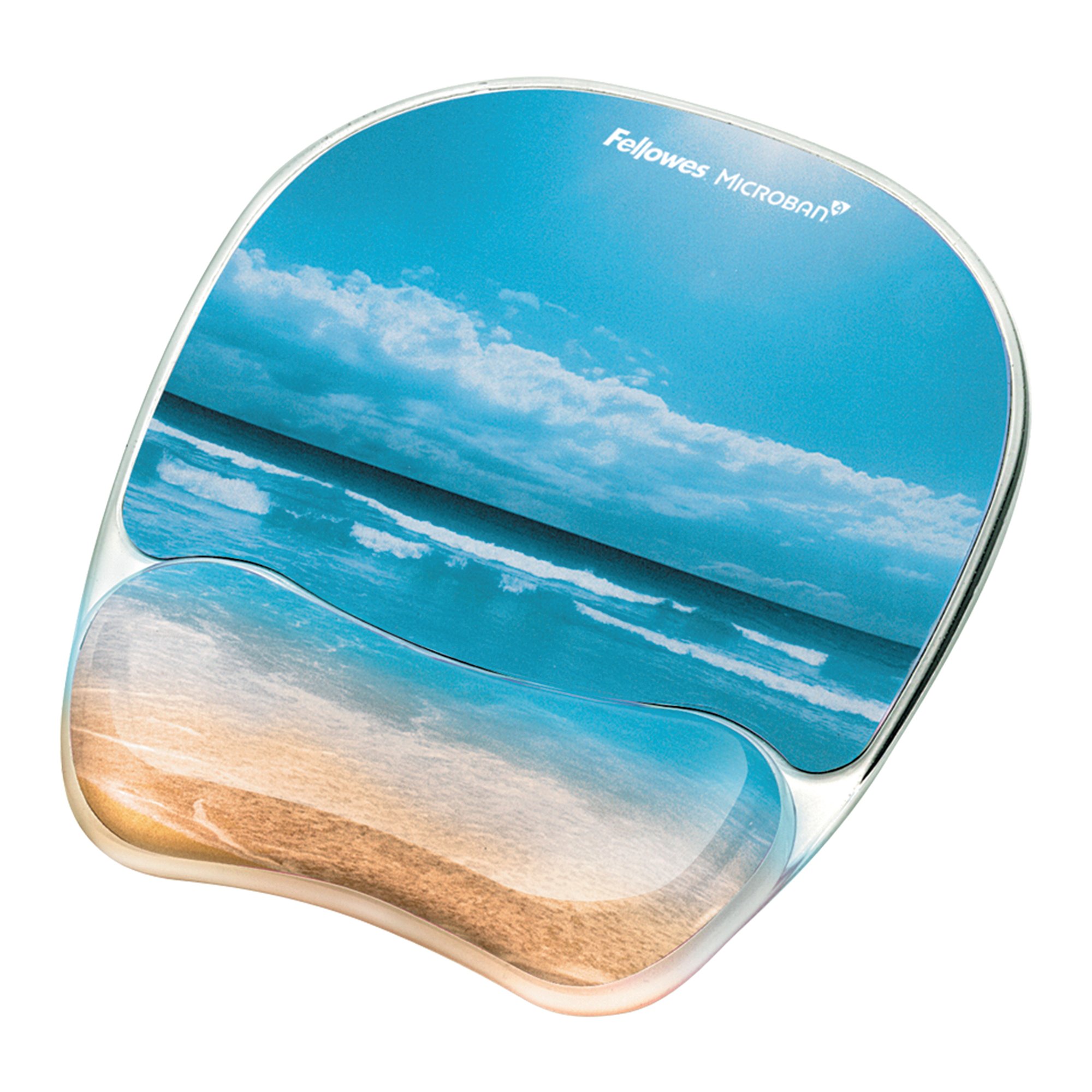 FELLOWES MOUSEPAD WRIST SUPP BEACH