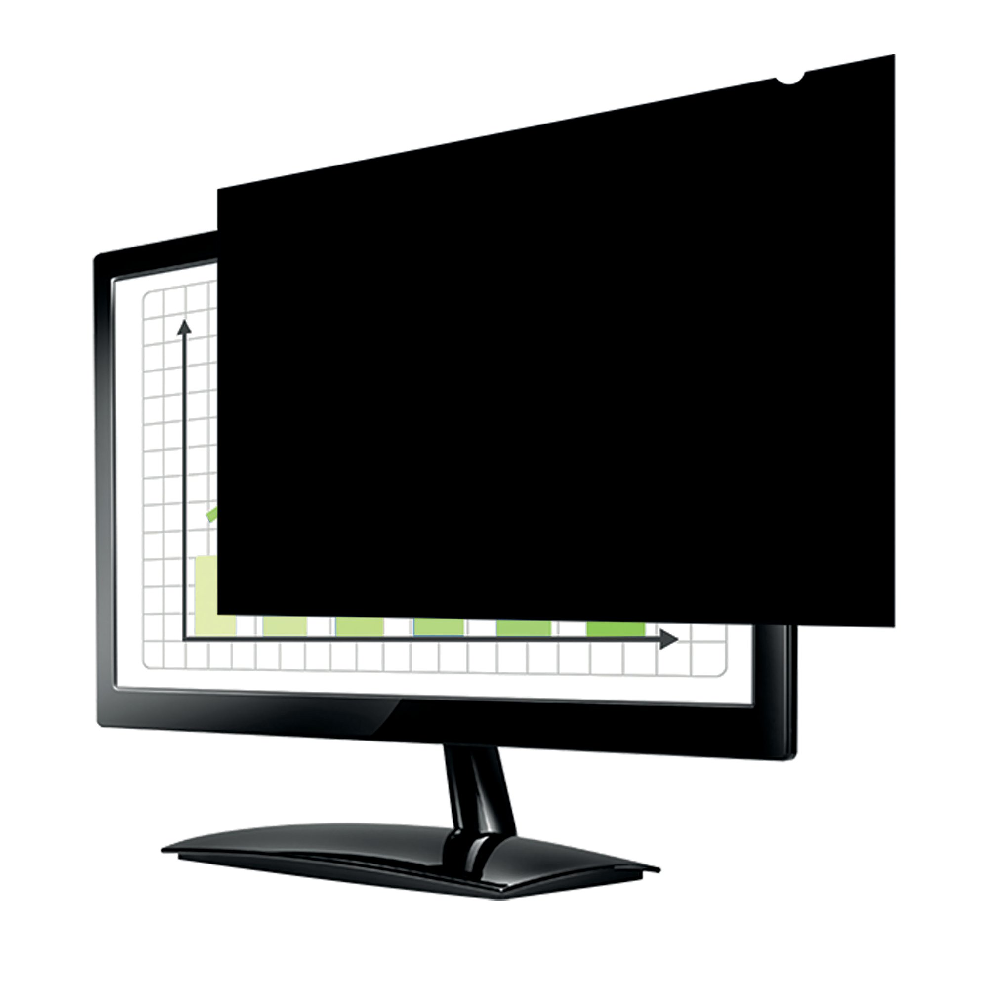 FELLOWES BLACKOUT PRIVACY FLTR 27IN