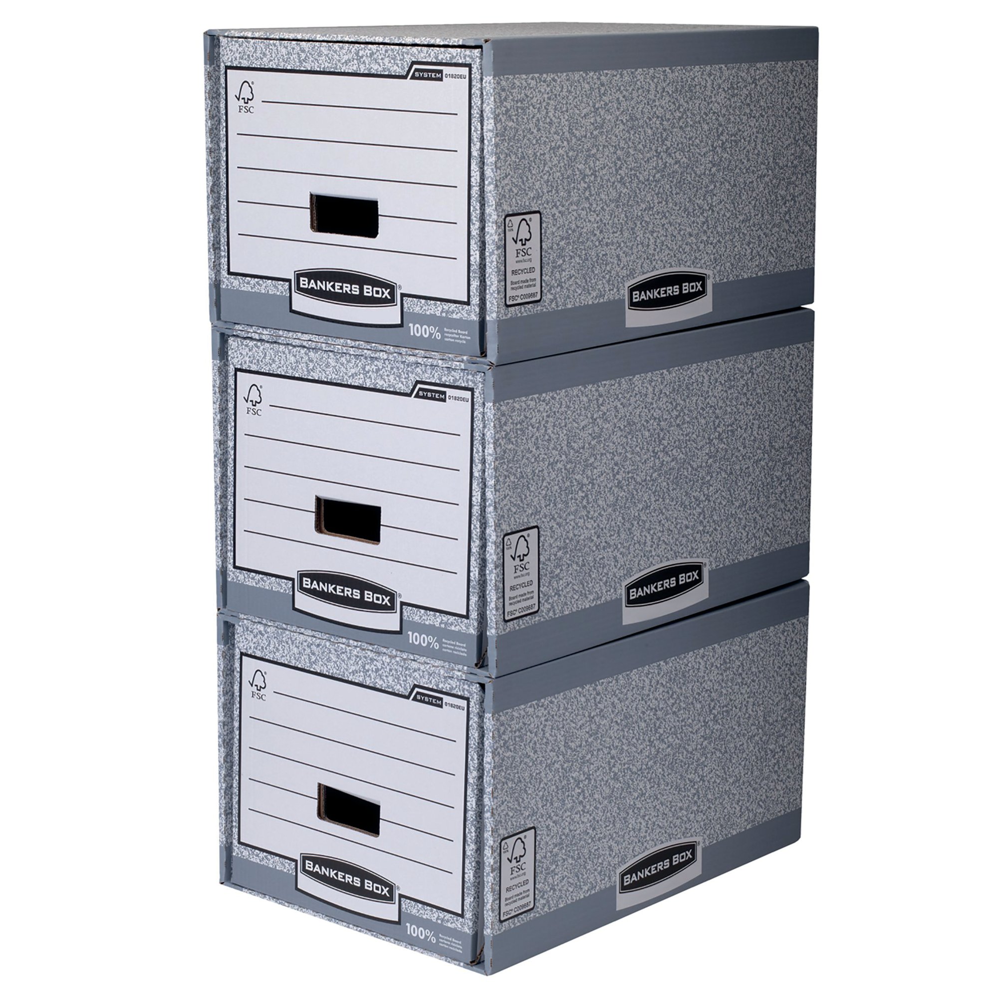 BANKERS BOX STOR DRAWER GRY/WHT PK5