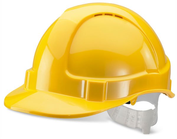 ECONOMY VENTED SAFETY HELMET YELLOW