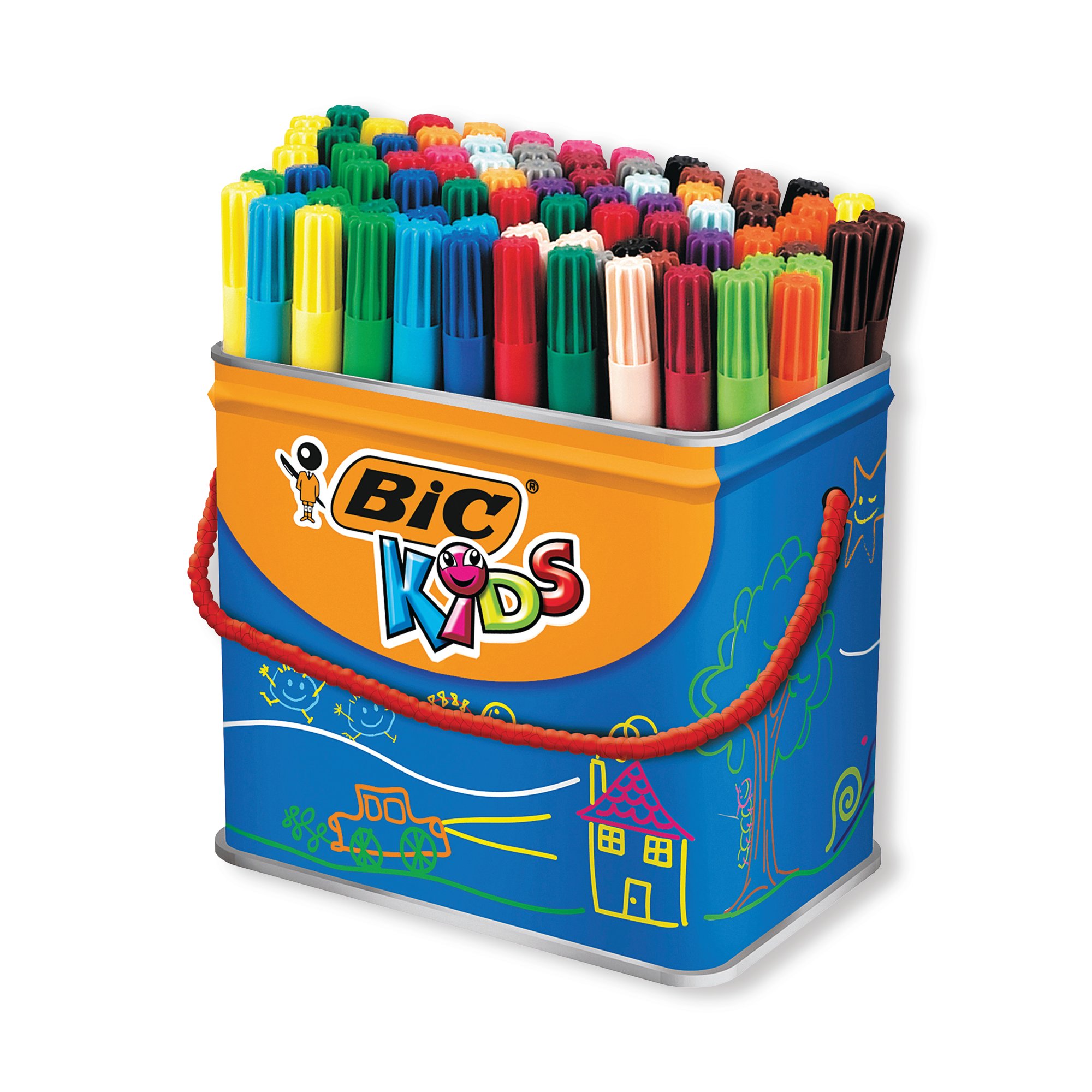 BIC VISA COL FELT TIP PENS FINE PK84