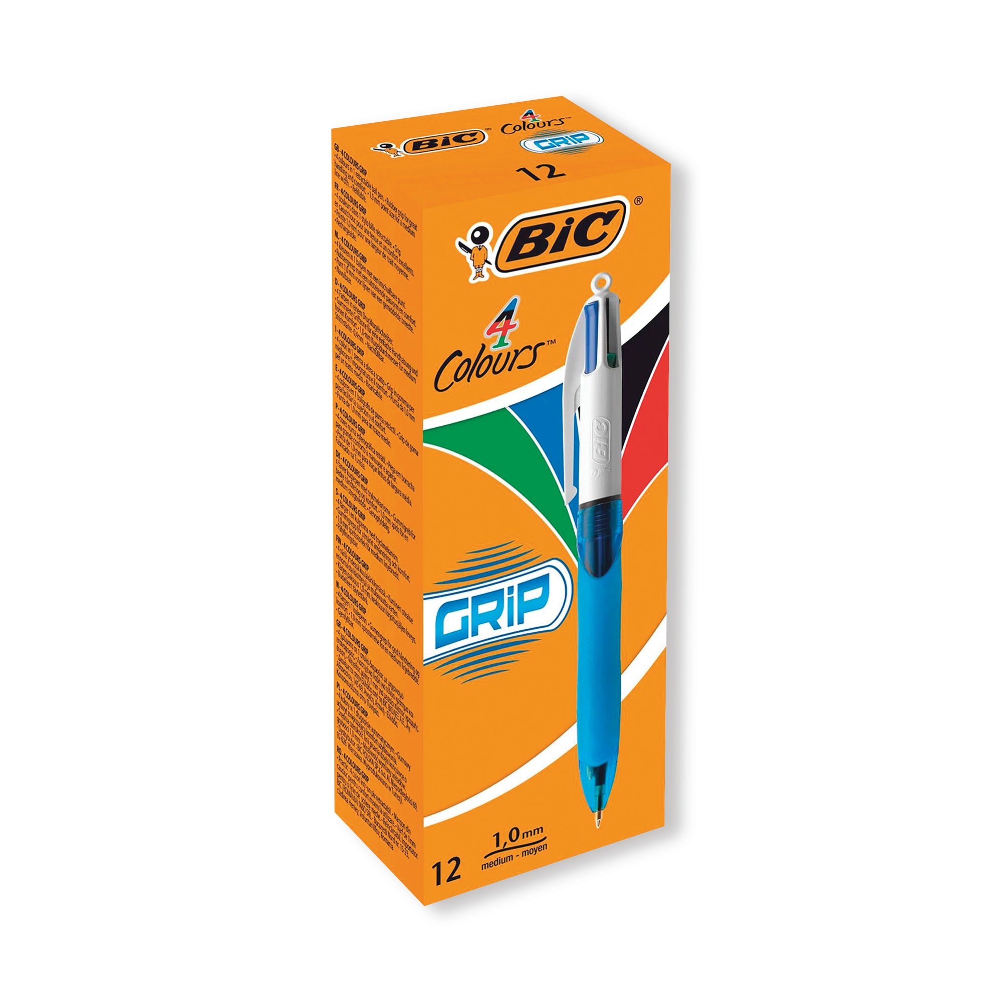 BIC BIC 4 COLOUR COMFORT GRIP PK12
