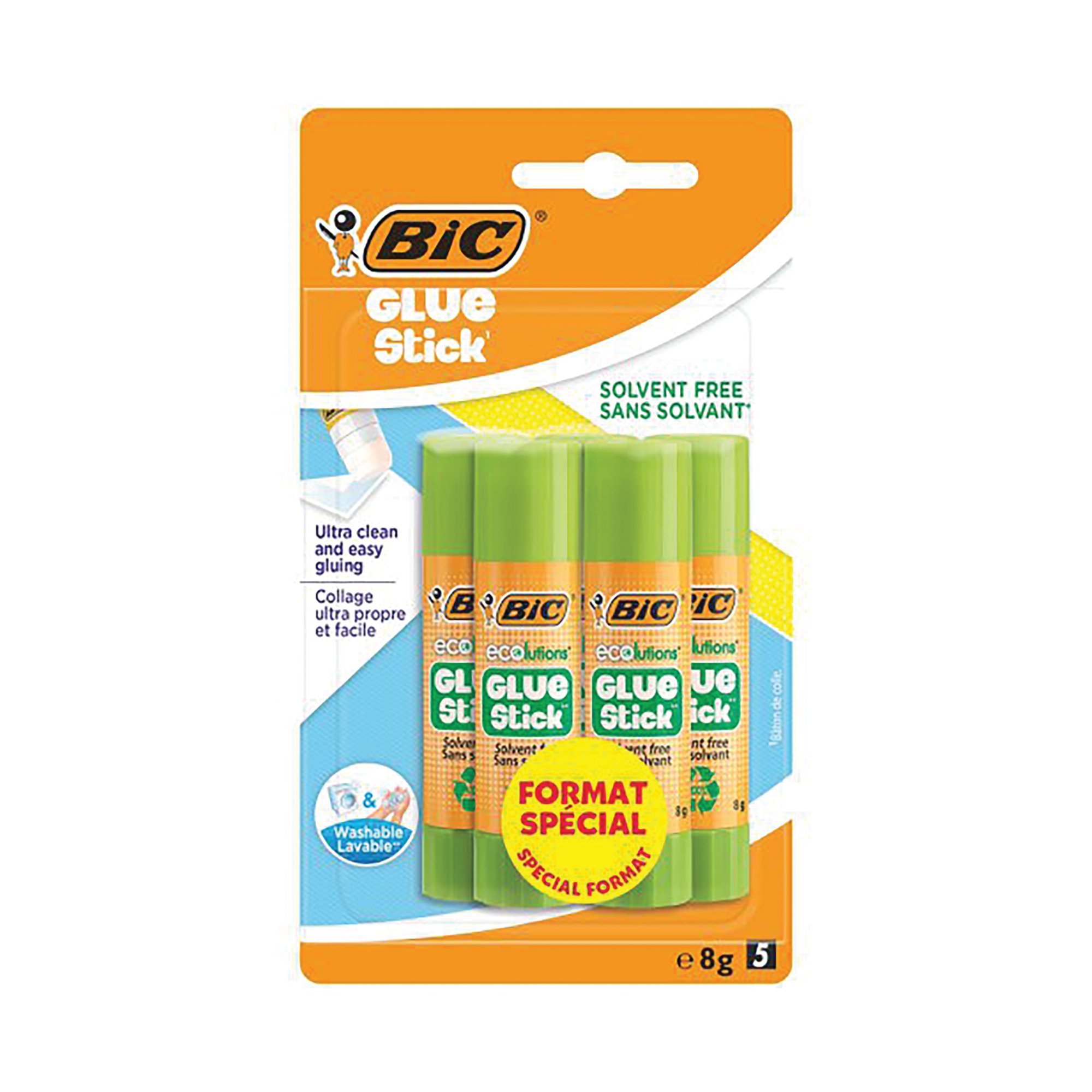 ECOLUTIONS GLUE STICK 8G PK5