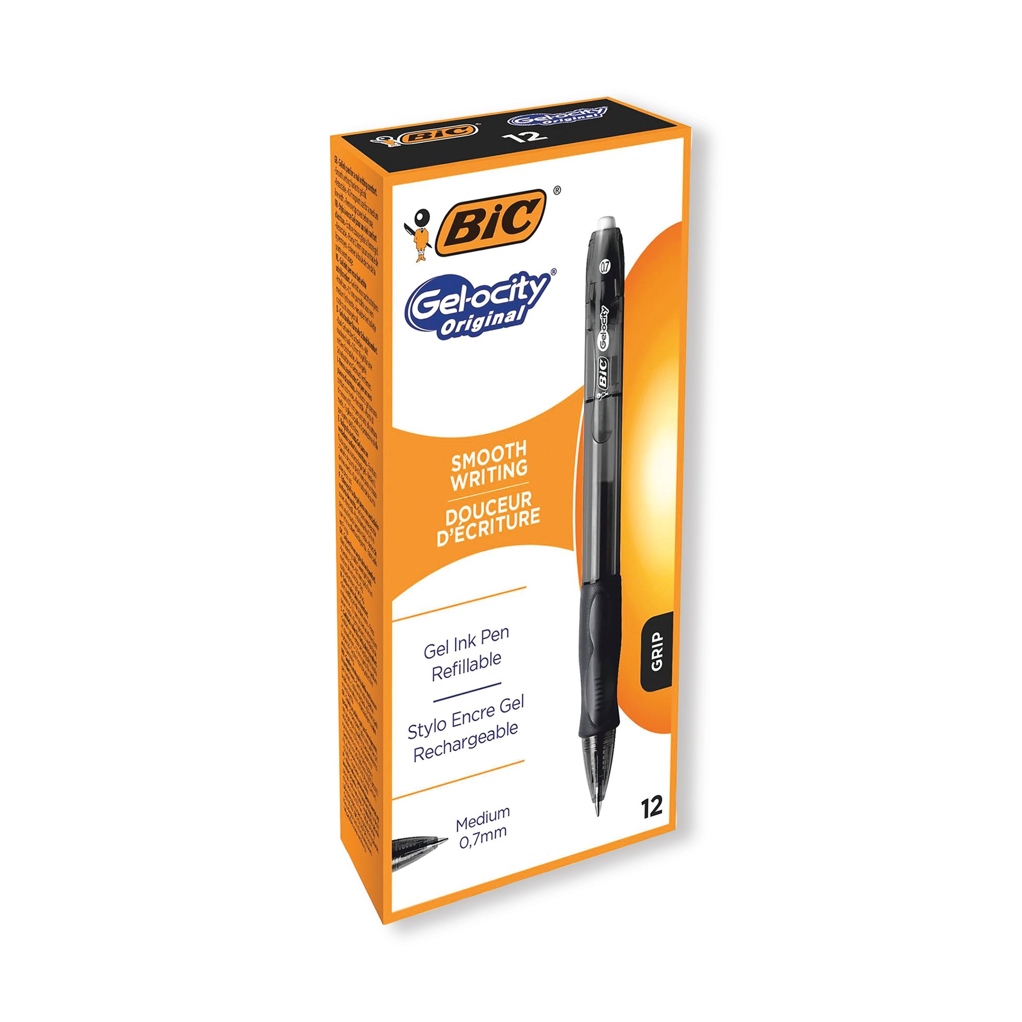 BIC GELOCITY RT GEL PEN BLK PK12