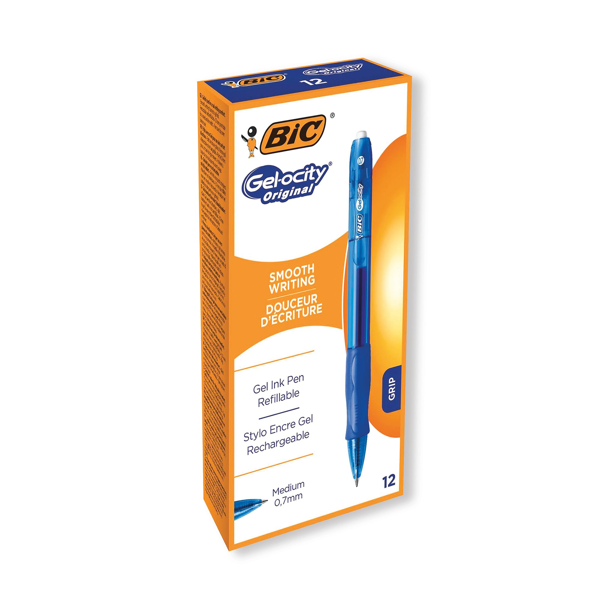BIC GELOCITY GEL PEN BLUE BOX OF 12