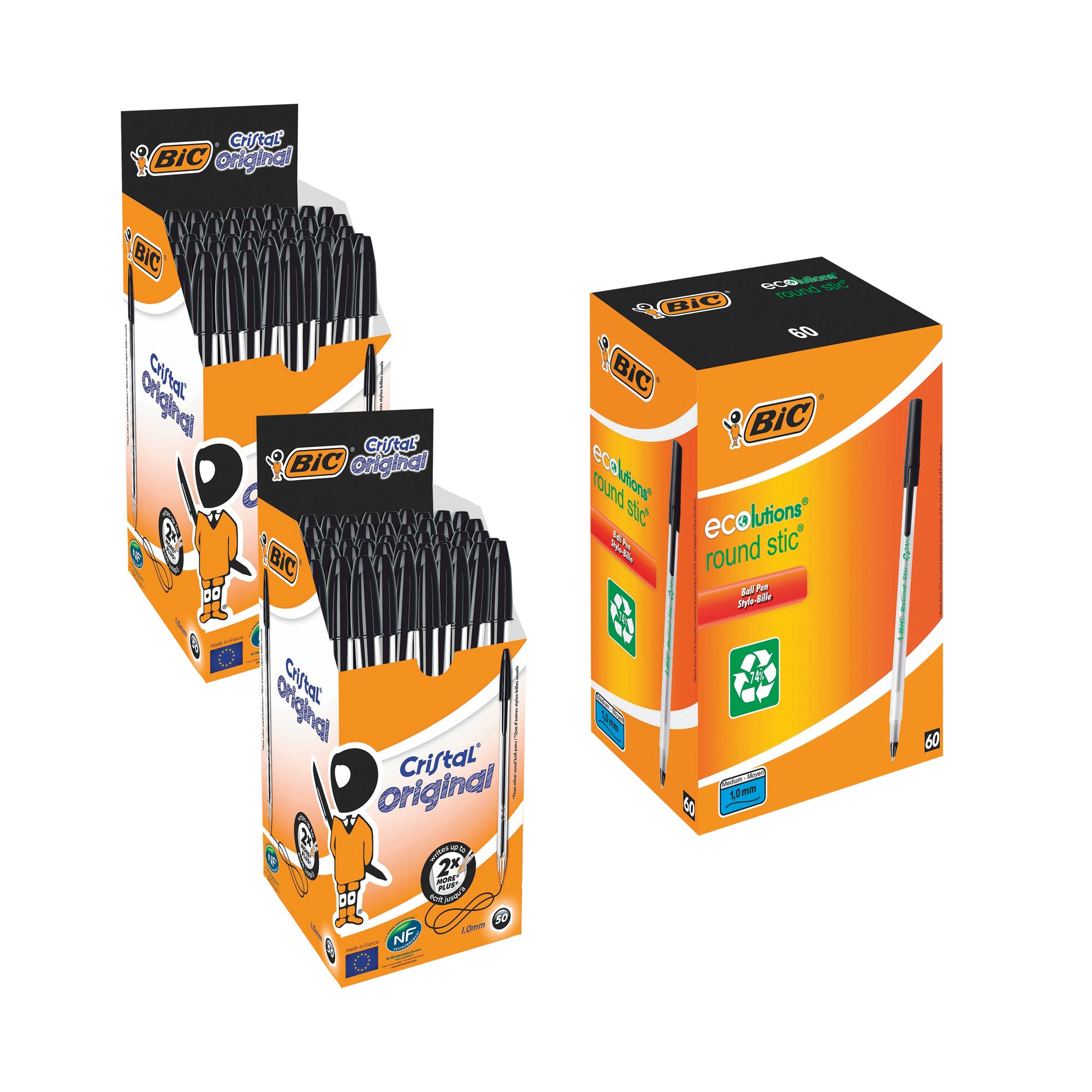 BUY 2PK CRISTAL BLK GET ECO BLUE FOC