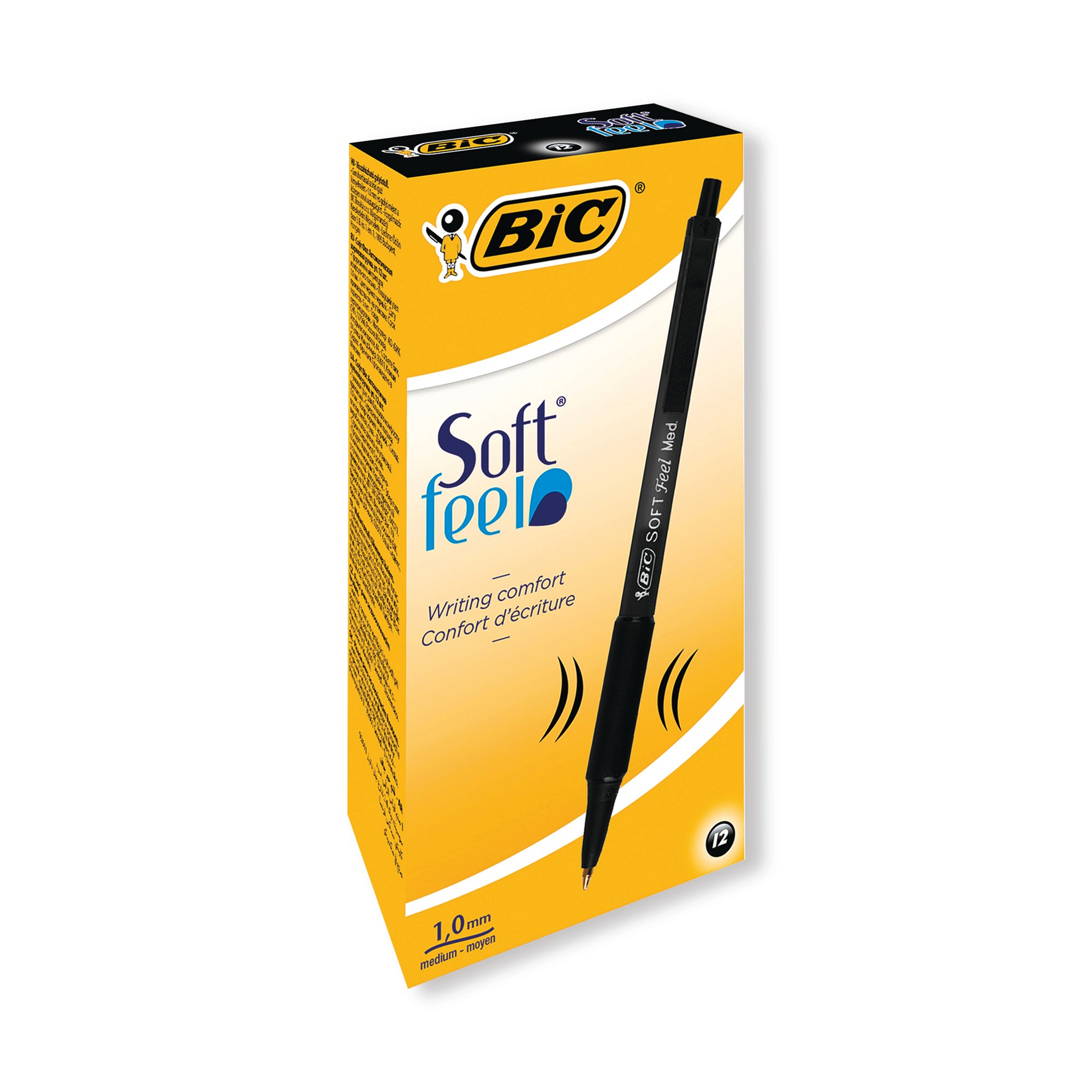 BIC CLICK RETRACT BALLPEN BLACK PK12
