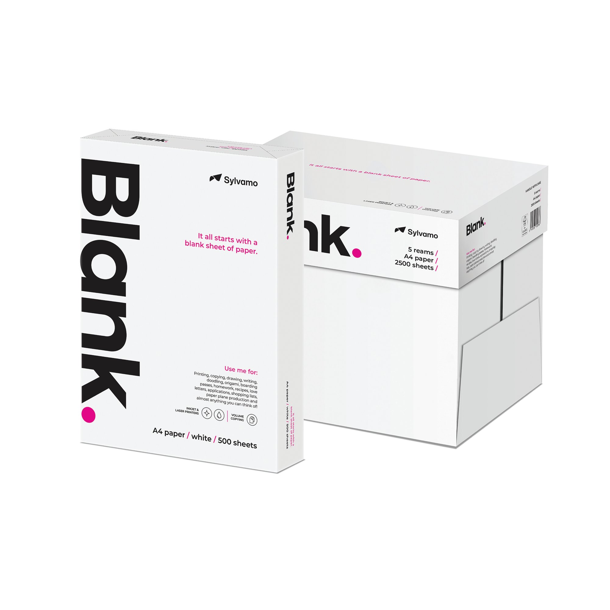 BLANK A4 COPIER PAPER PK2500