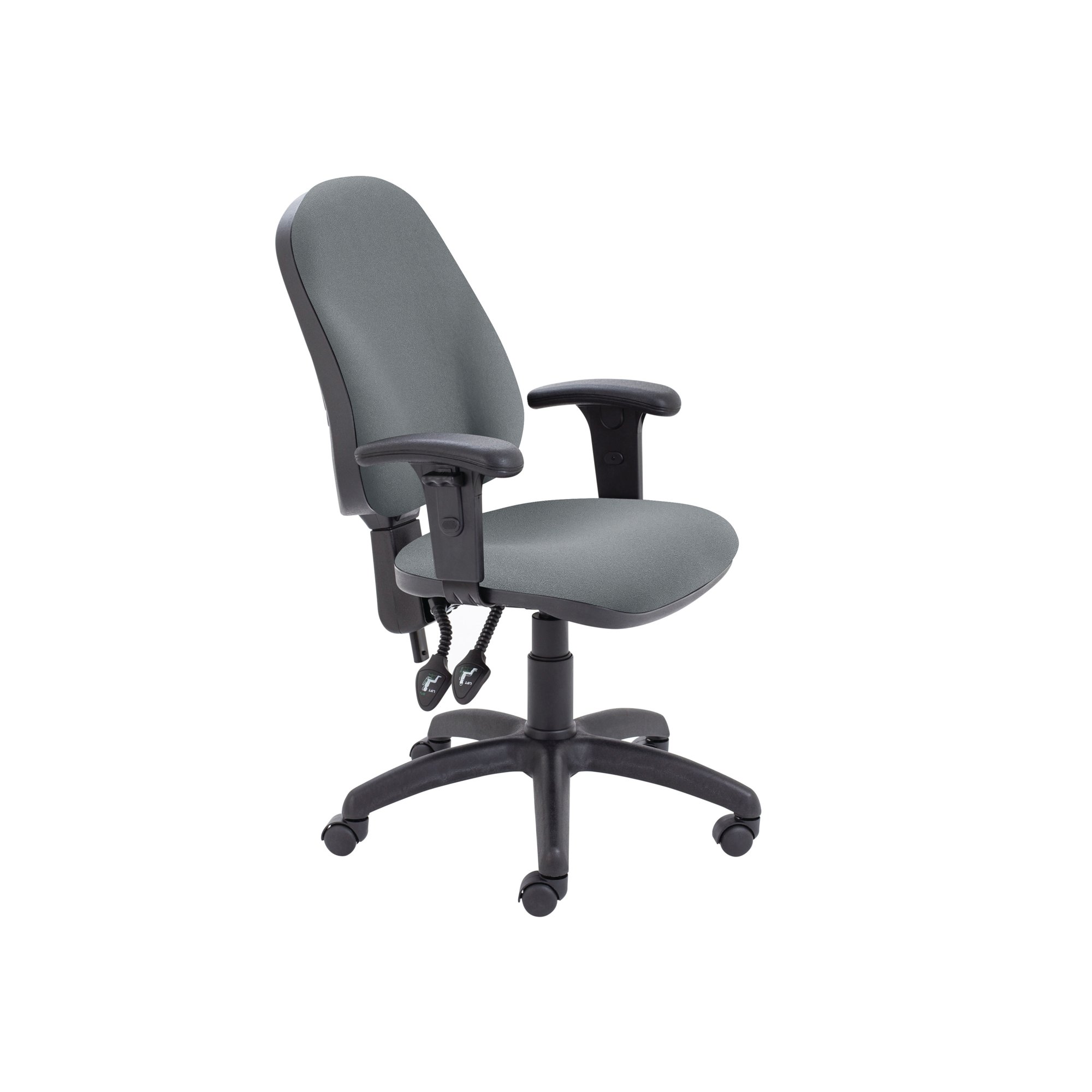 LUMO OPTR CHAIR ADJ ARMS CHARCOAL