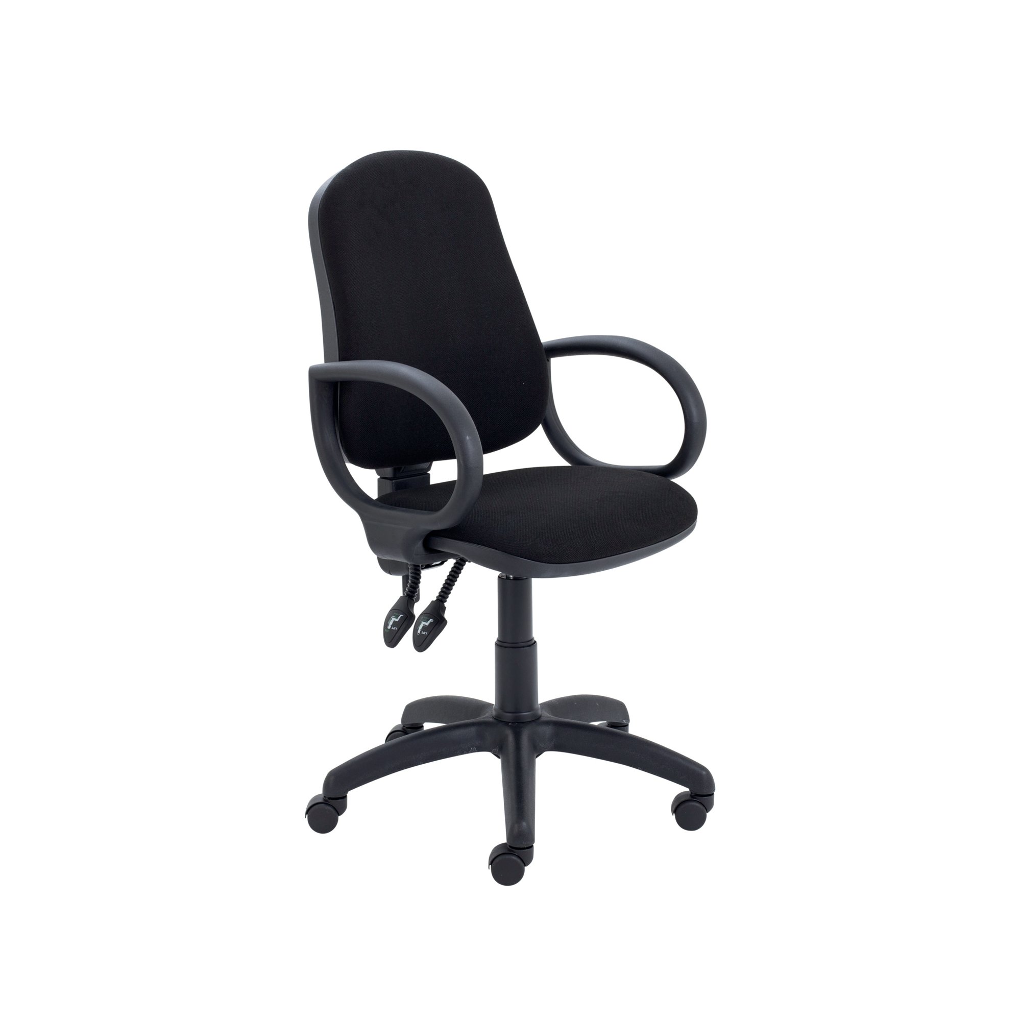 LUMO HBK OPTR CHAIR FIXED ARMS BLACK