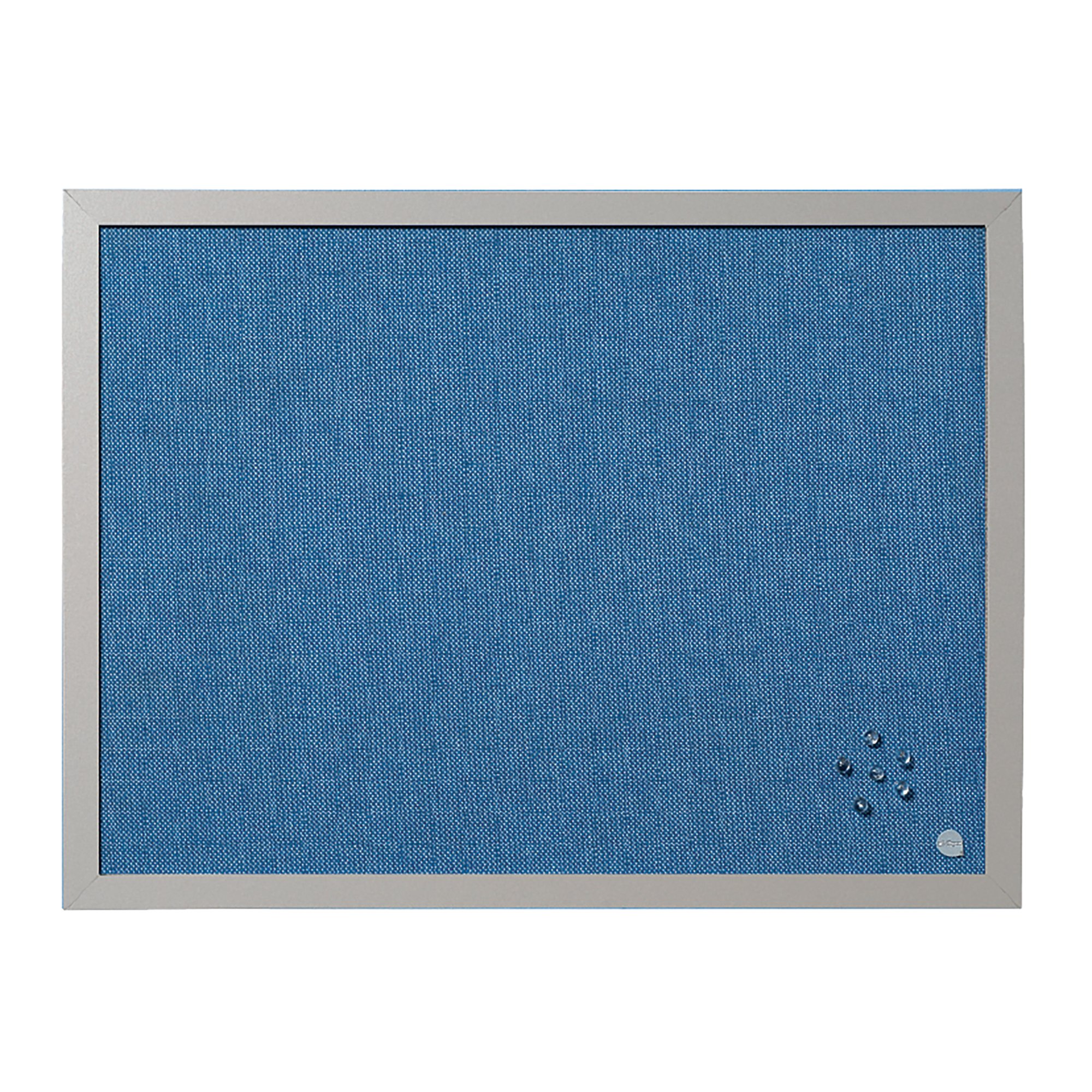 BLUE FABRIC NOTICEBOARD PEARL 60X45