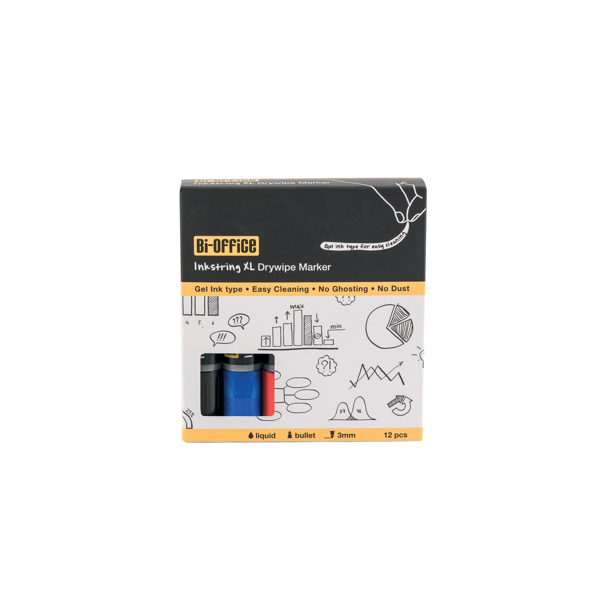 INKSTRING XL MARKER ASSORTED PK12