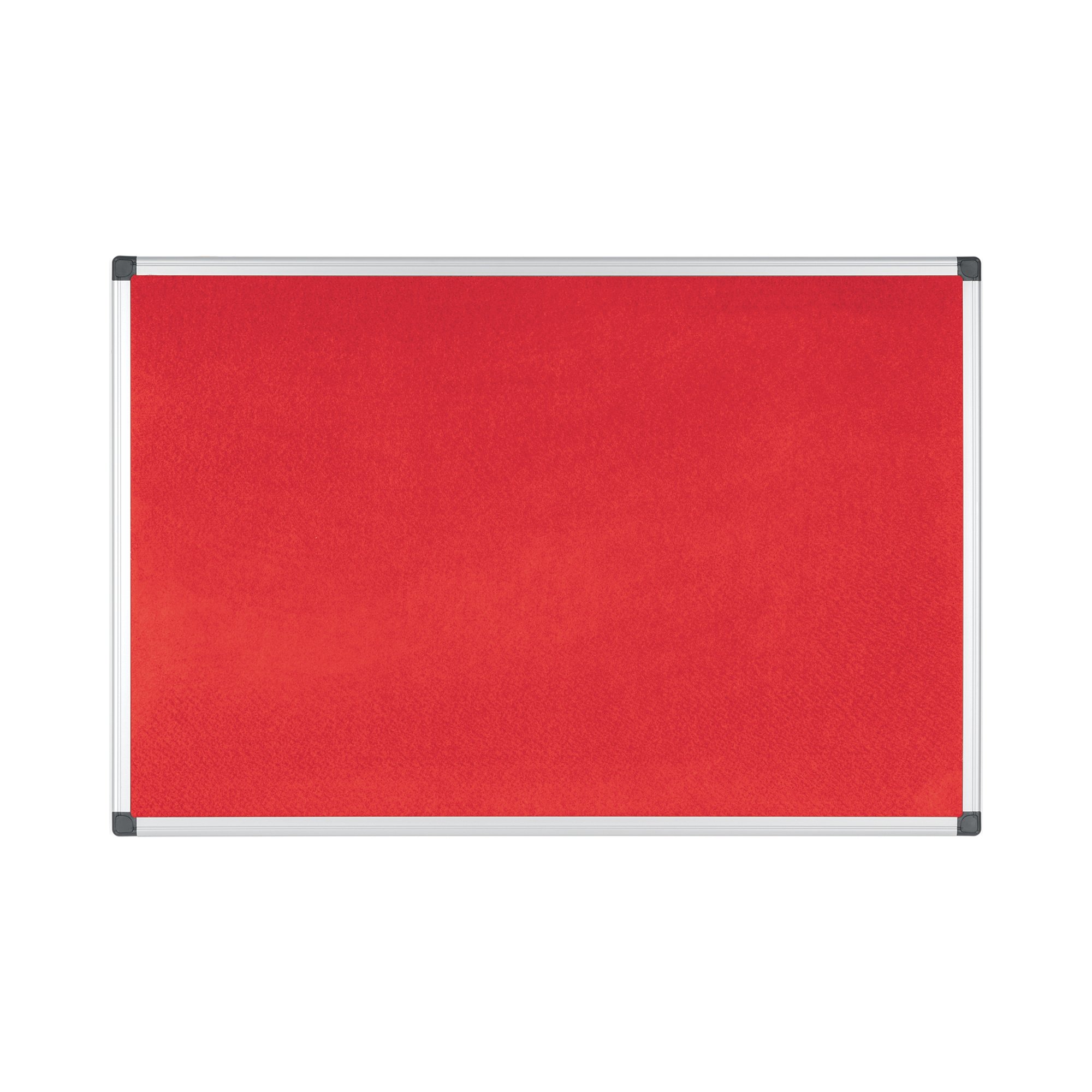 BI-OFFICE NOTICEBOARD 240X120CM RED