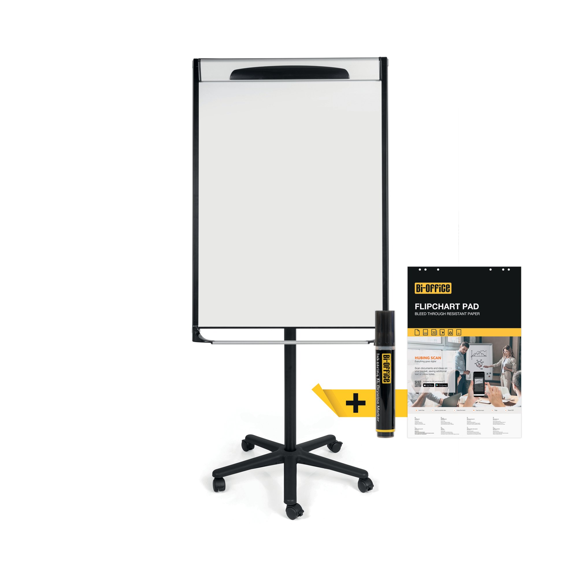 MASTERVISION MAGN EASEL BLACK 70X100