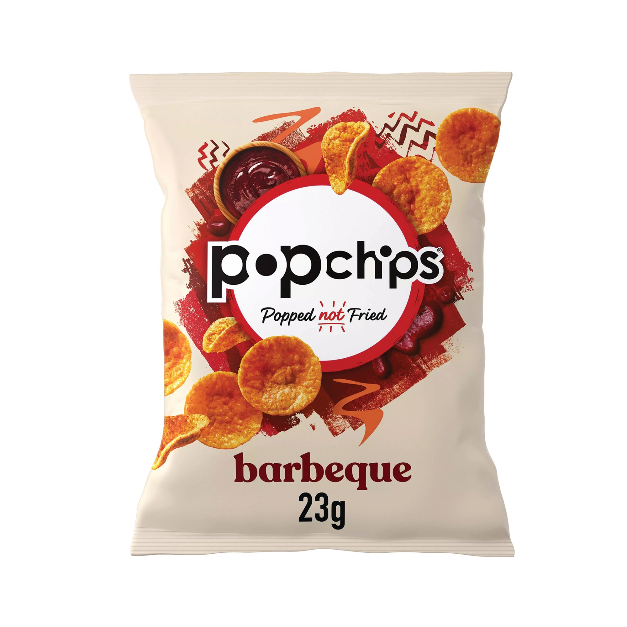 POPCHIPS BARBEQUE CRISPS 23G PK24