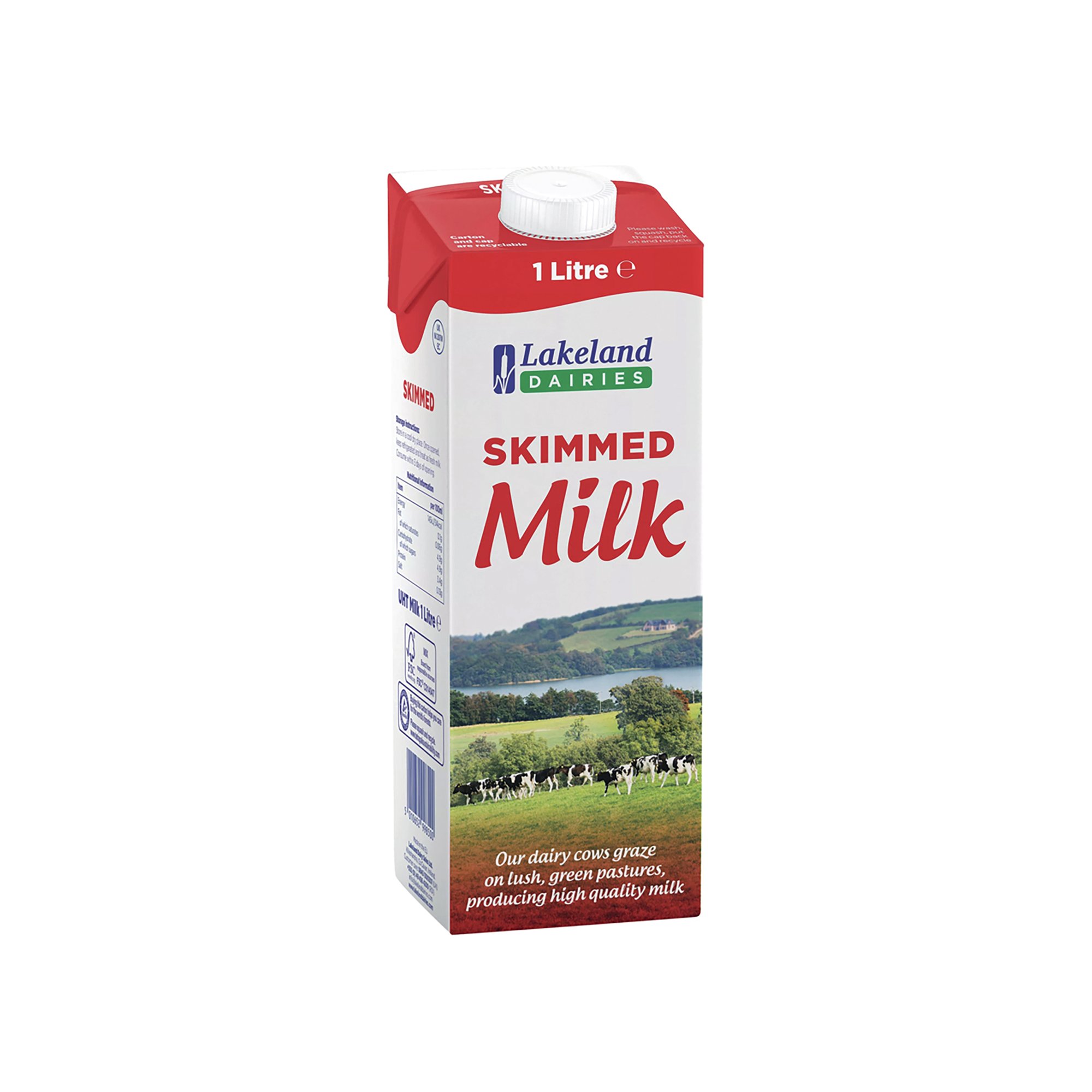 LAKELAND SKIMMED MILK 1 LITRE PK12